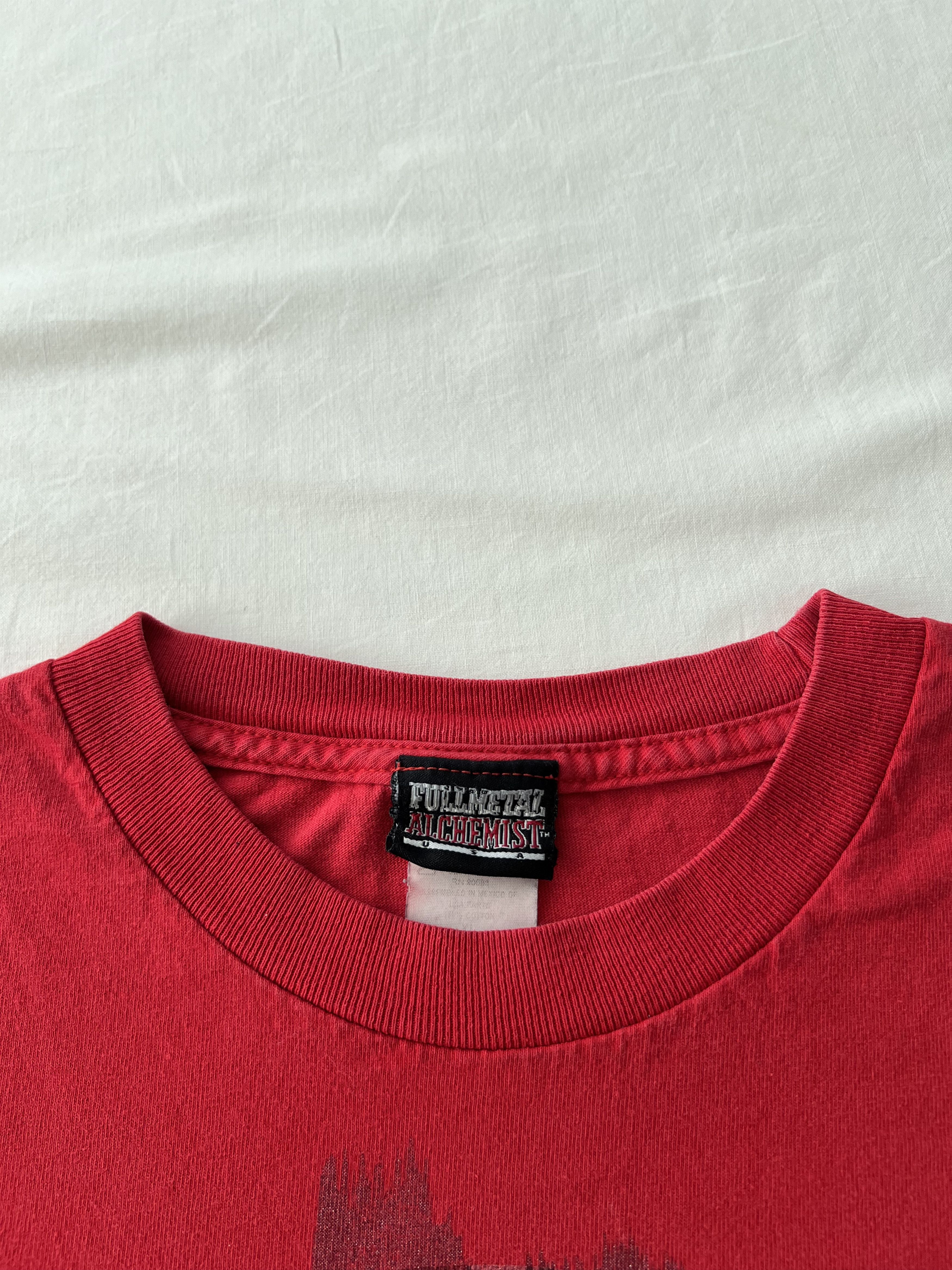 Anime Vintage 2004 Fullmetal Alchemist Anime Manga Red T-shirt Size US XL / EU 56 / 4 - 16 Thumbnail