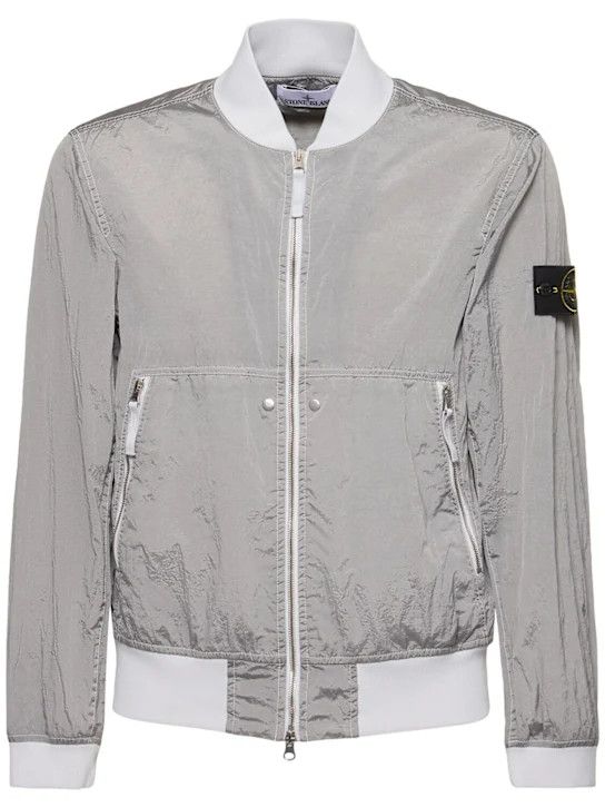 Stone Island o1lsvrm0425 Nylon Metal Watro bomber in Pearl Grey Size US M / EU 48-50 / 2 - 1 Thumbnail