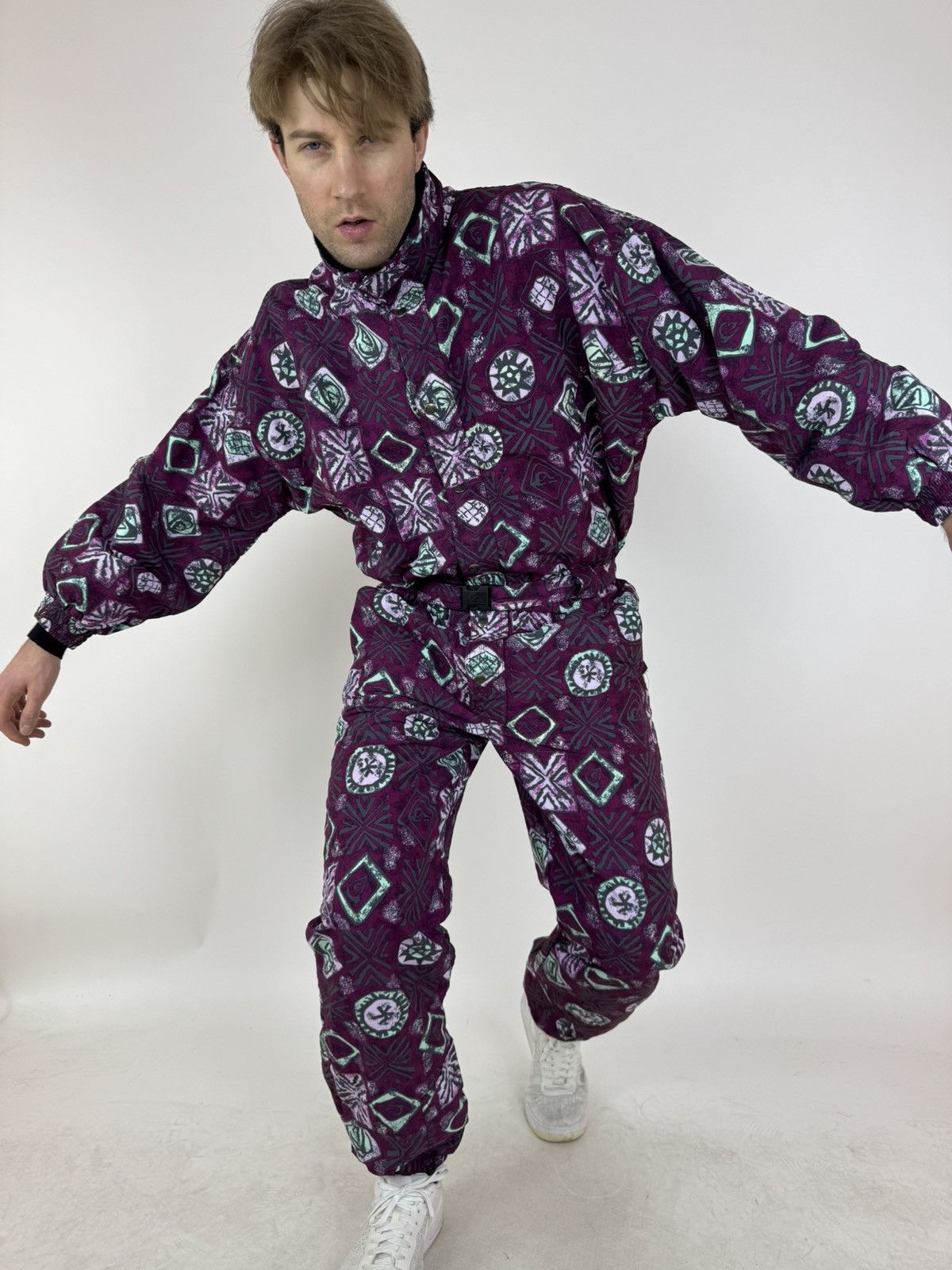 Quiksilver Quiksilver Ski Suit 90s Skiing Winter Gear VTG Multicolour Size US 32 / EU 48 - 2 Thumbnail