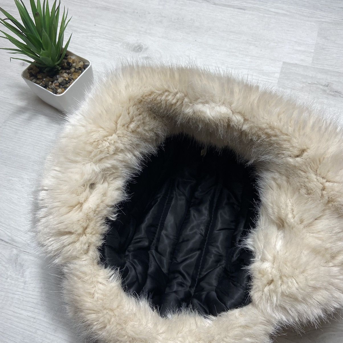Hysteric Glamour × Vintage 📌 Vintage Fur Fuzy Mohair Y2K Ushanka Hat Size ONE SIZE - 7 Thumbnail