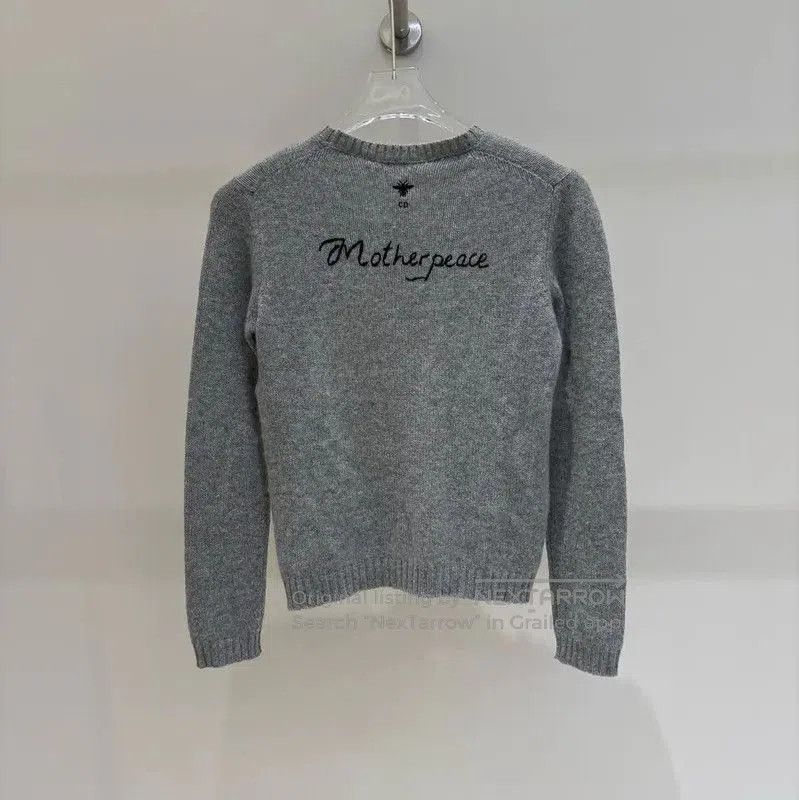 Dior Dior Gray Cashmere Long Sleeve Sweater . Size S / US 4 / IT 40 - 1 Thumbnail