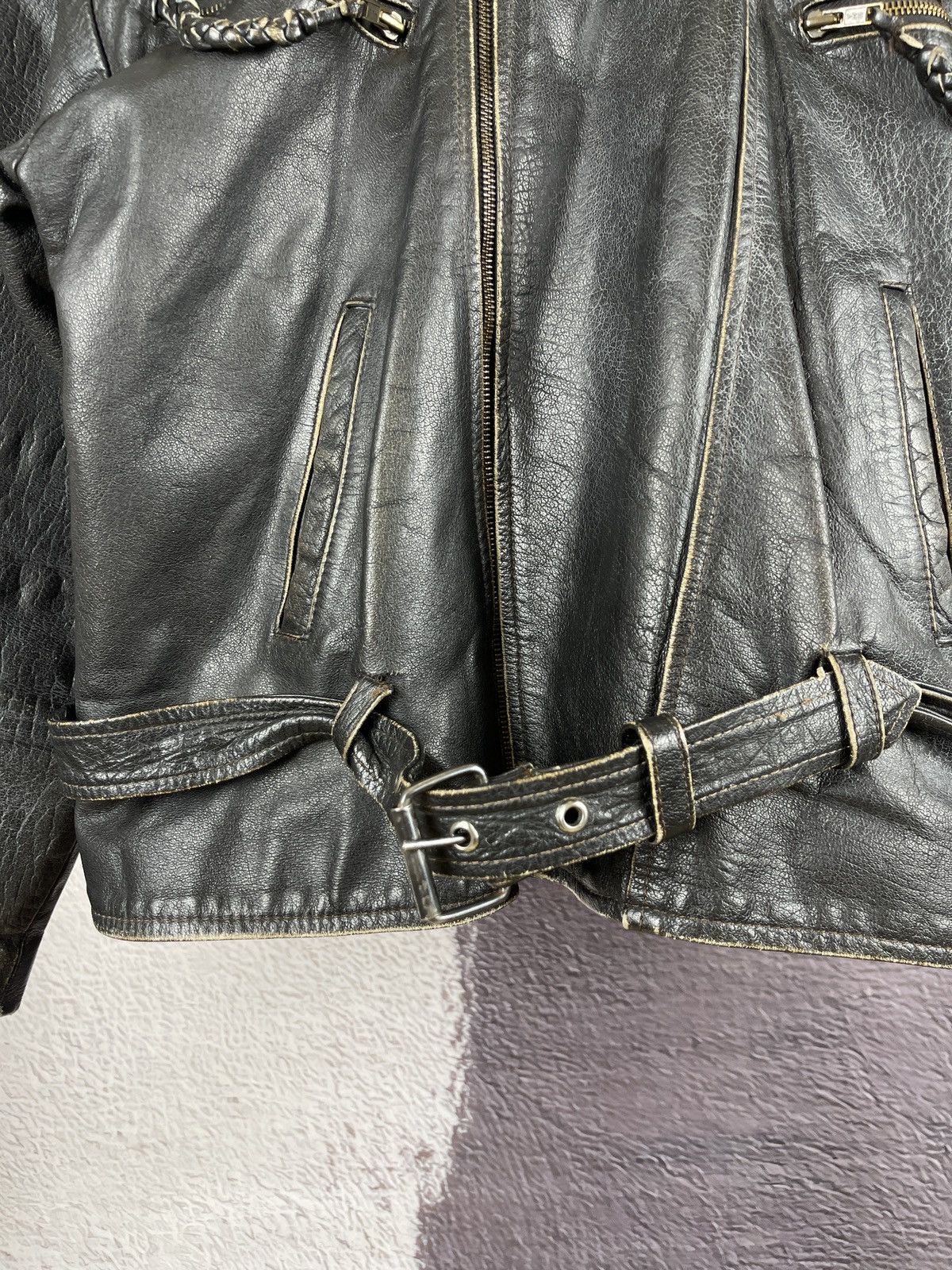 Vintage Norma Vintage 80s 90s Leather motorcycle jacket Kronos Rare Size US L / EU 52-54 / 3 - 6 Thumbnail