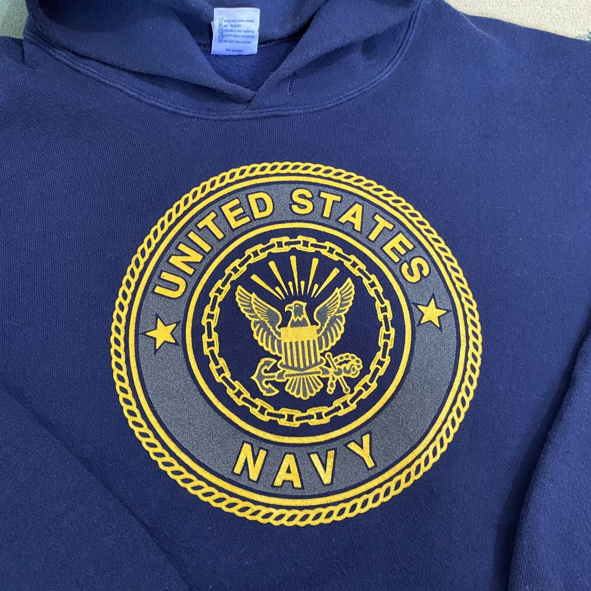Japanese Brand US Navy Hoodie “ Jerry Lorenzo “ Size US XL / EU 56 / 4 - 2 Thumbnail