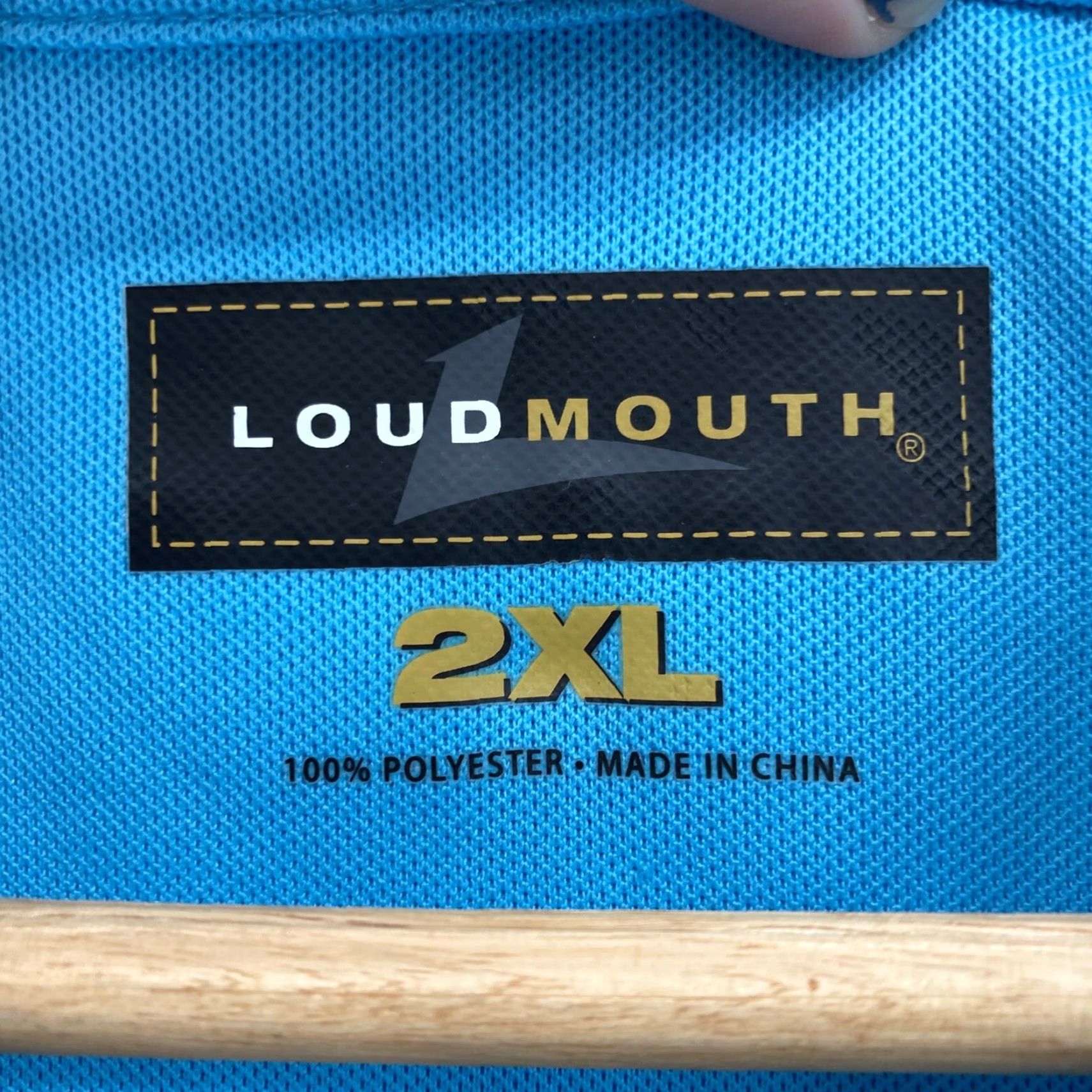 Vintage Loudmouth Polo Shirt Mens 2XL Powder Blue Essential Short Sleeve Golf Athletic Regular Sleeve Polo Mens Boys Womens Size US XXL / EU 58 / 5 - 4 Thumbnail