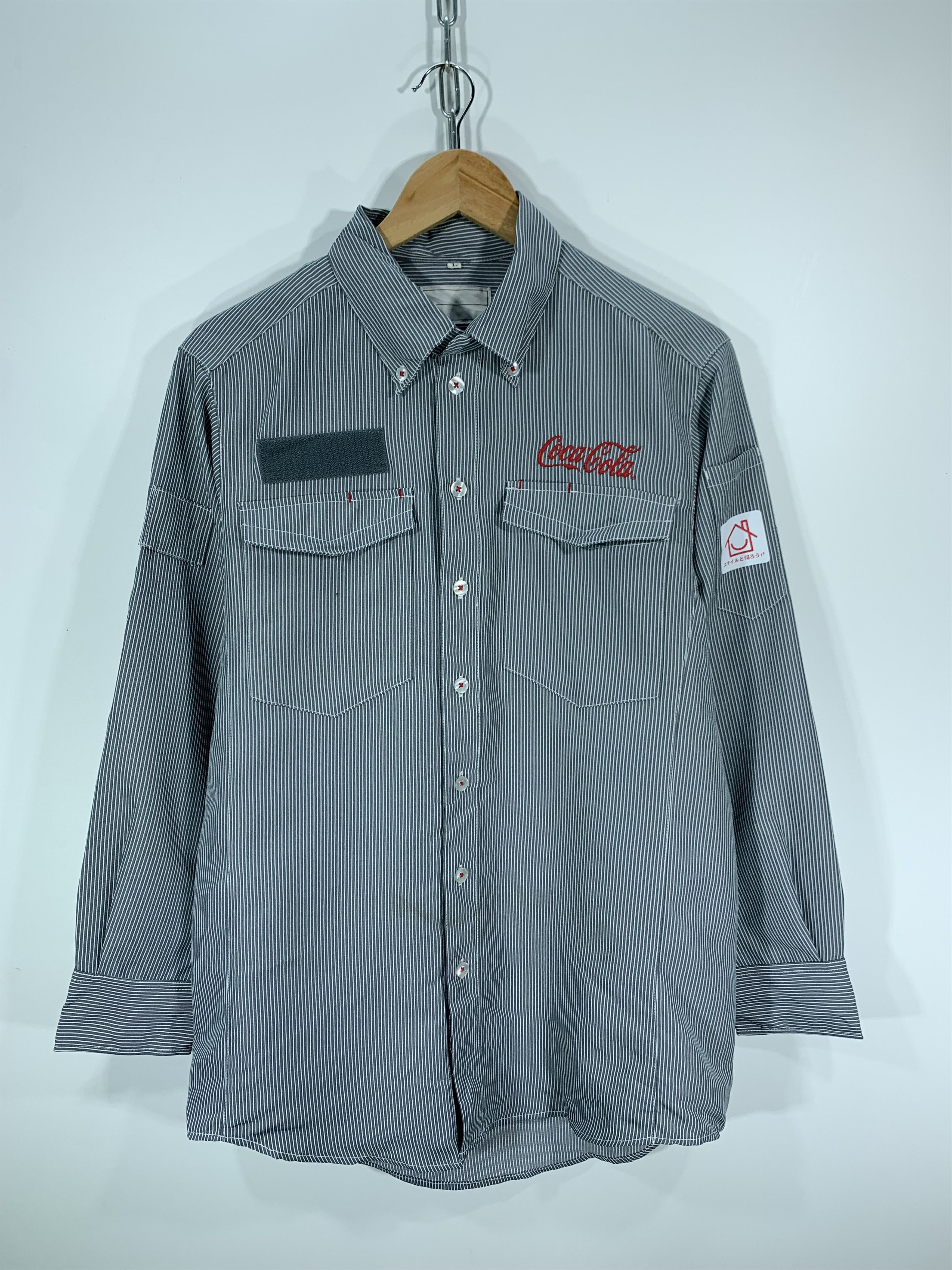 Coca Cola × Flannel × Vintage Vintage Cocacola Stripe Flannel Size US M / EU 48-50 / 2 - 1 Thumbnail