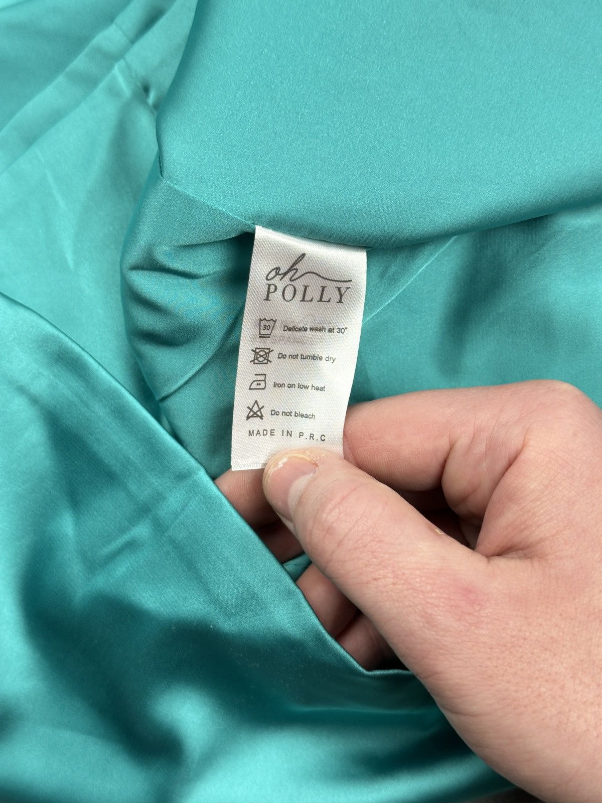 Other Oh Polly Turquoise Satin Bodycon Mini Dress With Bustier Top Size L / US 10 / IT 46 - 13 Thumbnail