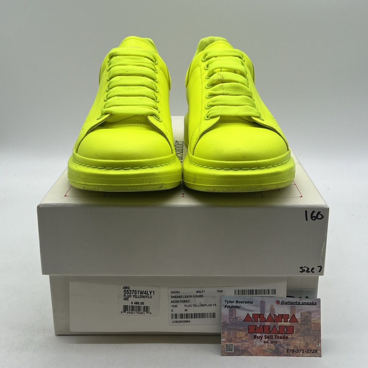 Alexander McQueen Alexander McQueen Fluorescent Yellow Size US 7 / EU 40 - 2 Thumbnail
