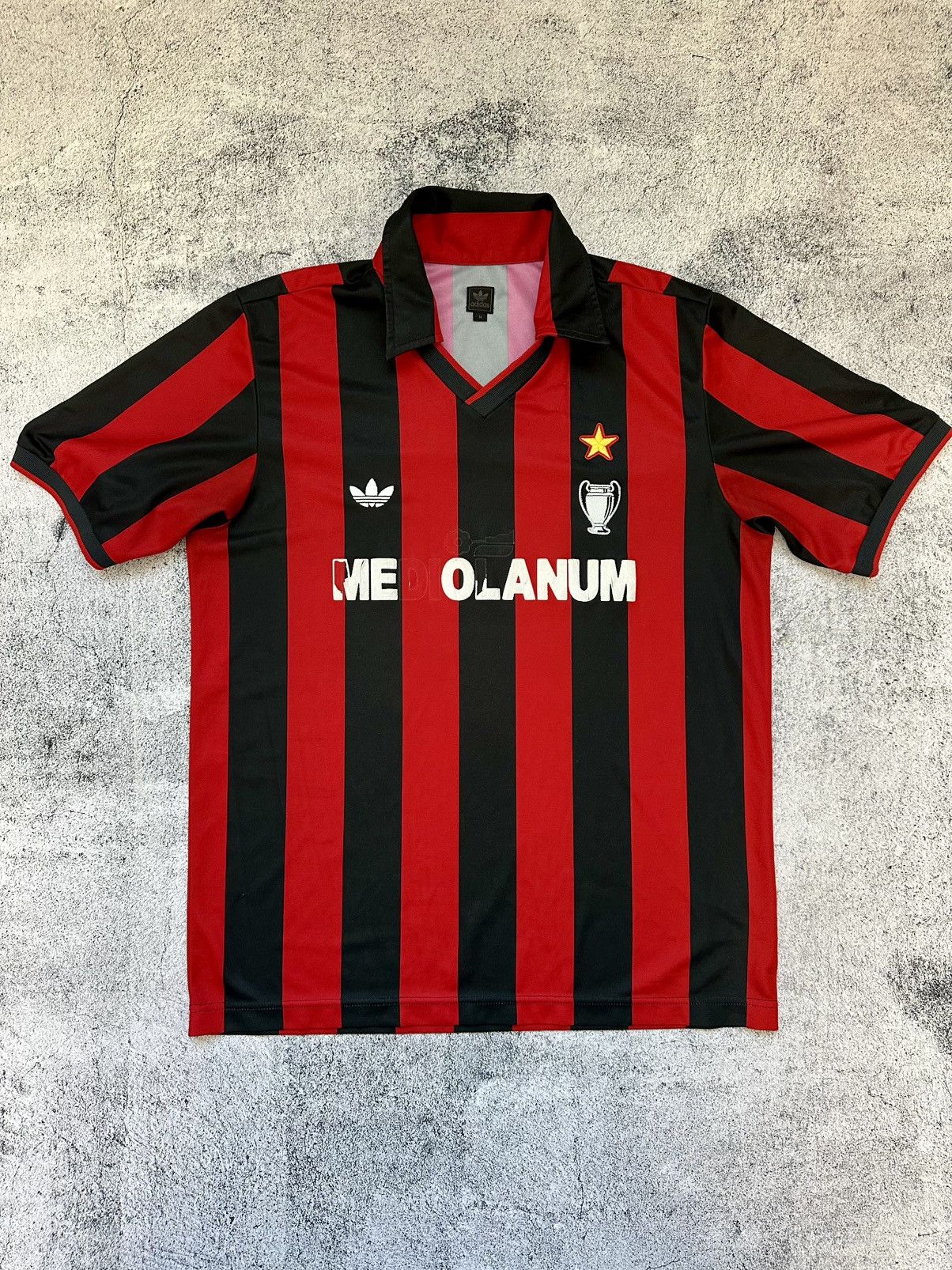 Adidas Vintage 1990-1991 Milan Adidas Jersey UEFA Cup Size US M / EU 48-50 / 2 - 1 Thumbnail
