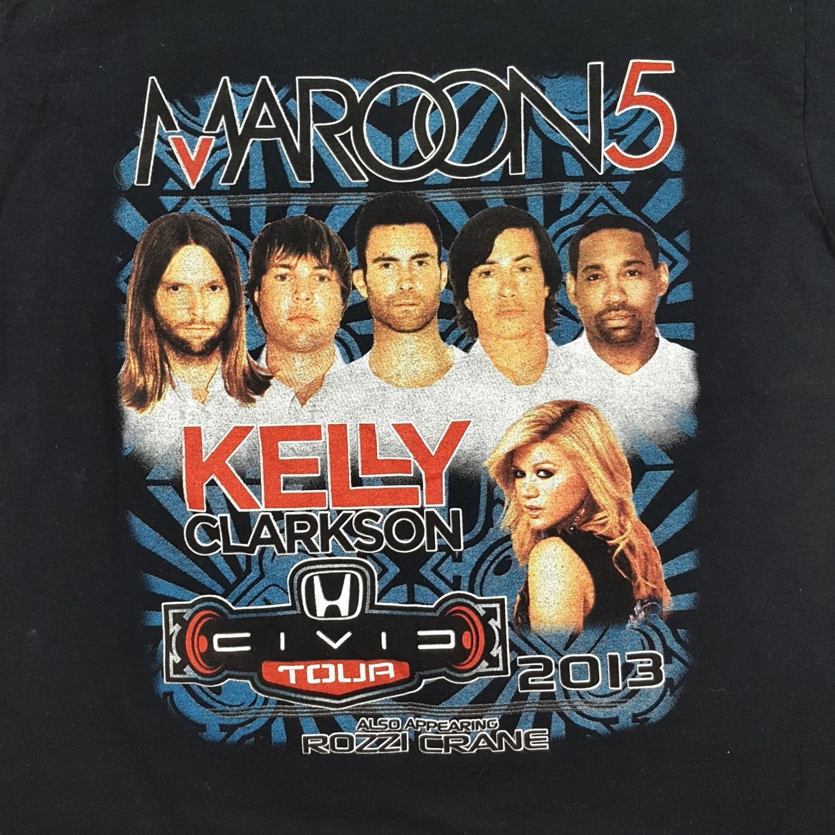 Fruit Of The Loom VINTAGE Maroon 5 Kelly Clarkson Size M Band Rock T Shirt Music Black Tour Size US M / EU 48-50 / 2 - 3 Thumbnail