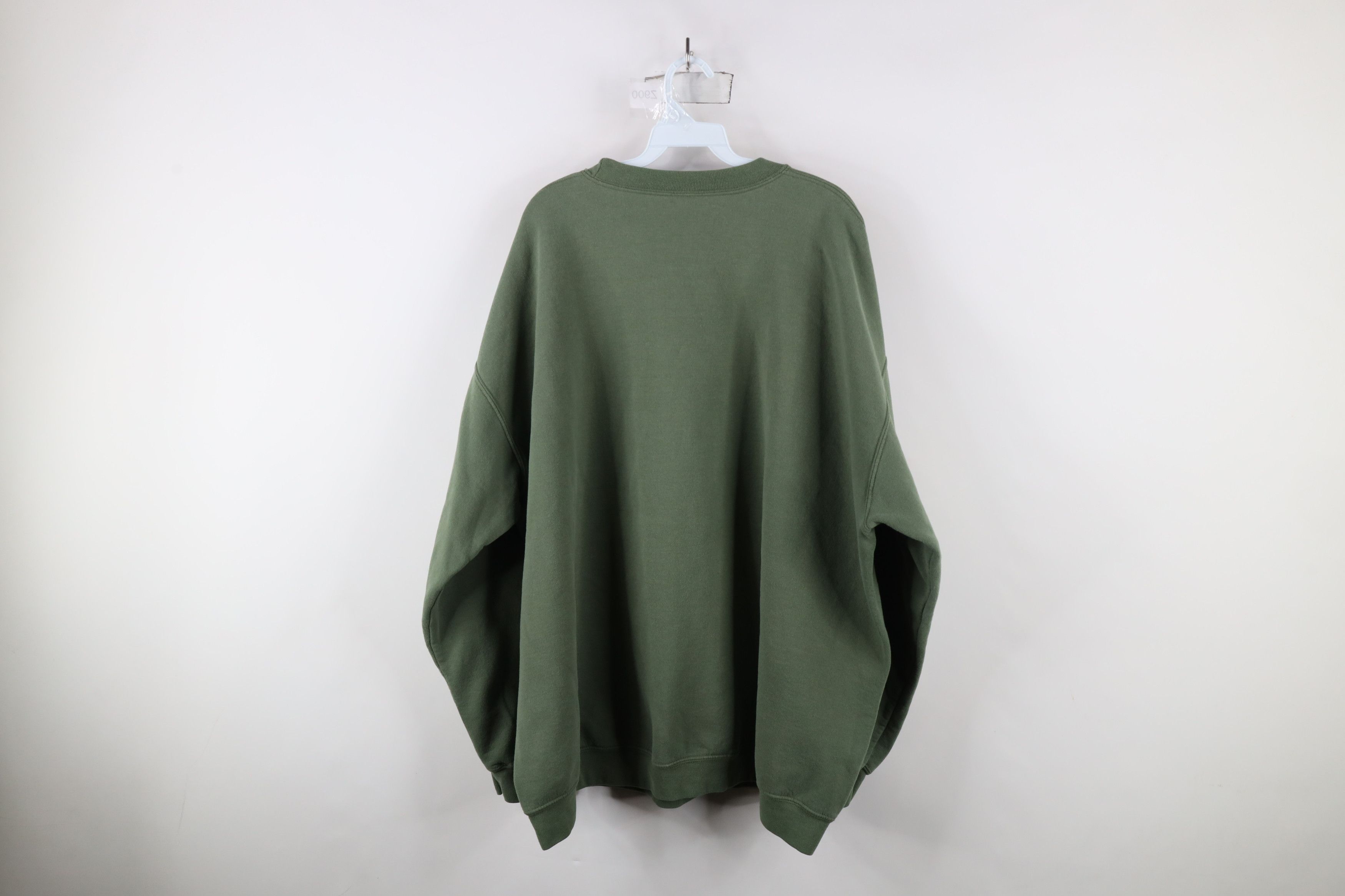 Vintage Vintage 90s Streetwear Bald Eagle Crewneck Sweatshirt Green Size US XXL / EU 58 / 5 - 8 Thumbnail