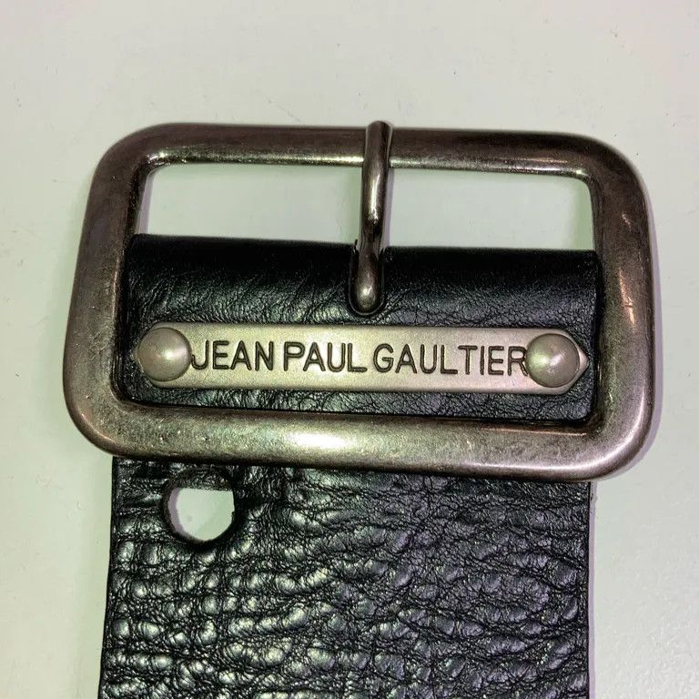 Jean Paul Gaultier S/S98 Cross Charm Pendant Leather Belt Size ONE SIZE - 3 Thumbnail