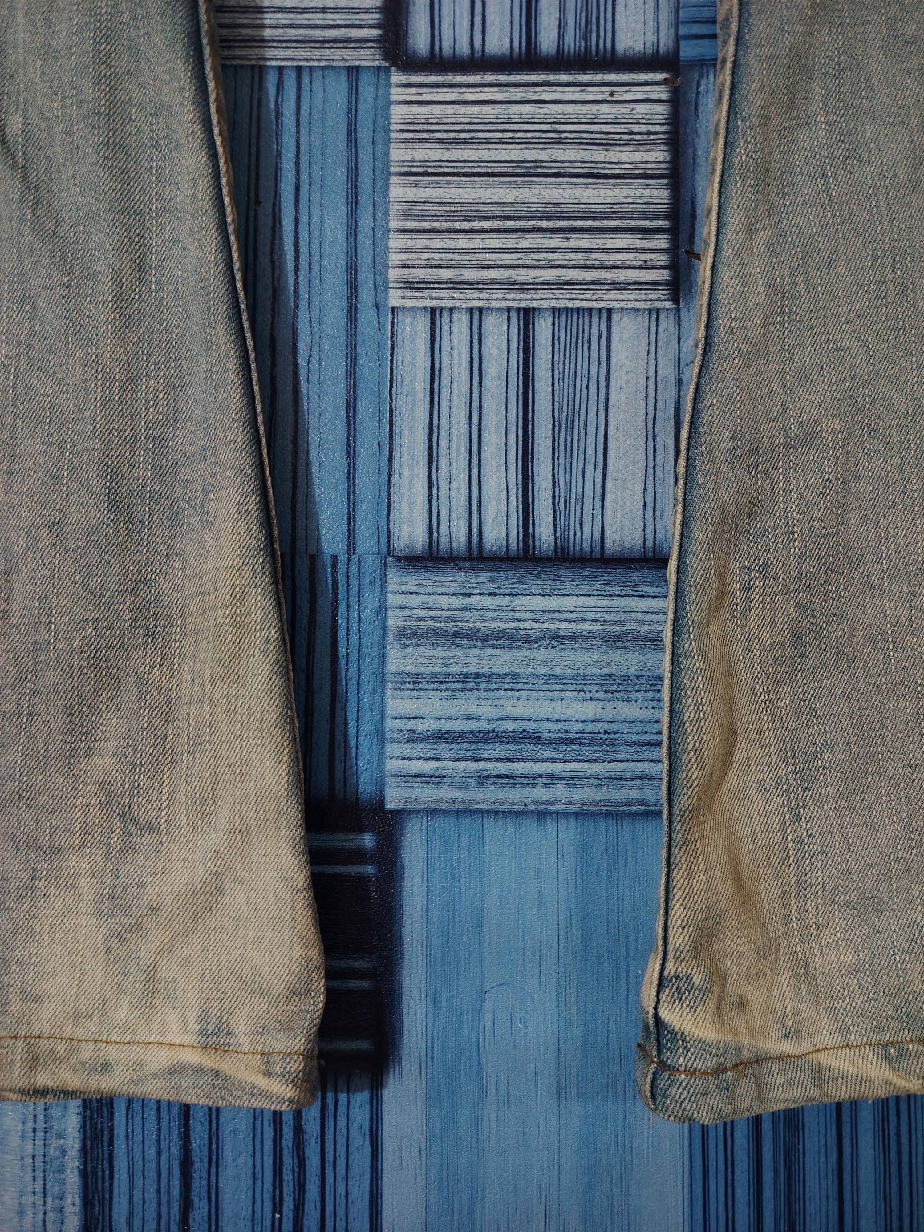 Japanese Brand Rattle Trap Japanese Distressed Denim Flared Jeans Size US 31 - 19 Thumbnail