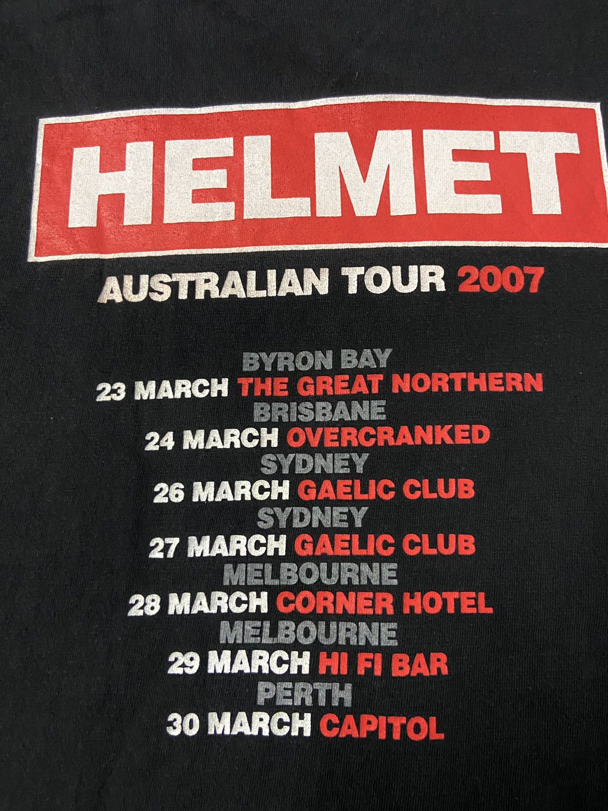 Band Tees × Vintage Vintage Y2k Helmet Band Australia Tour 2007 Shirt Size US M / EU 48-50 / 2 - 8 Thumbnail