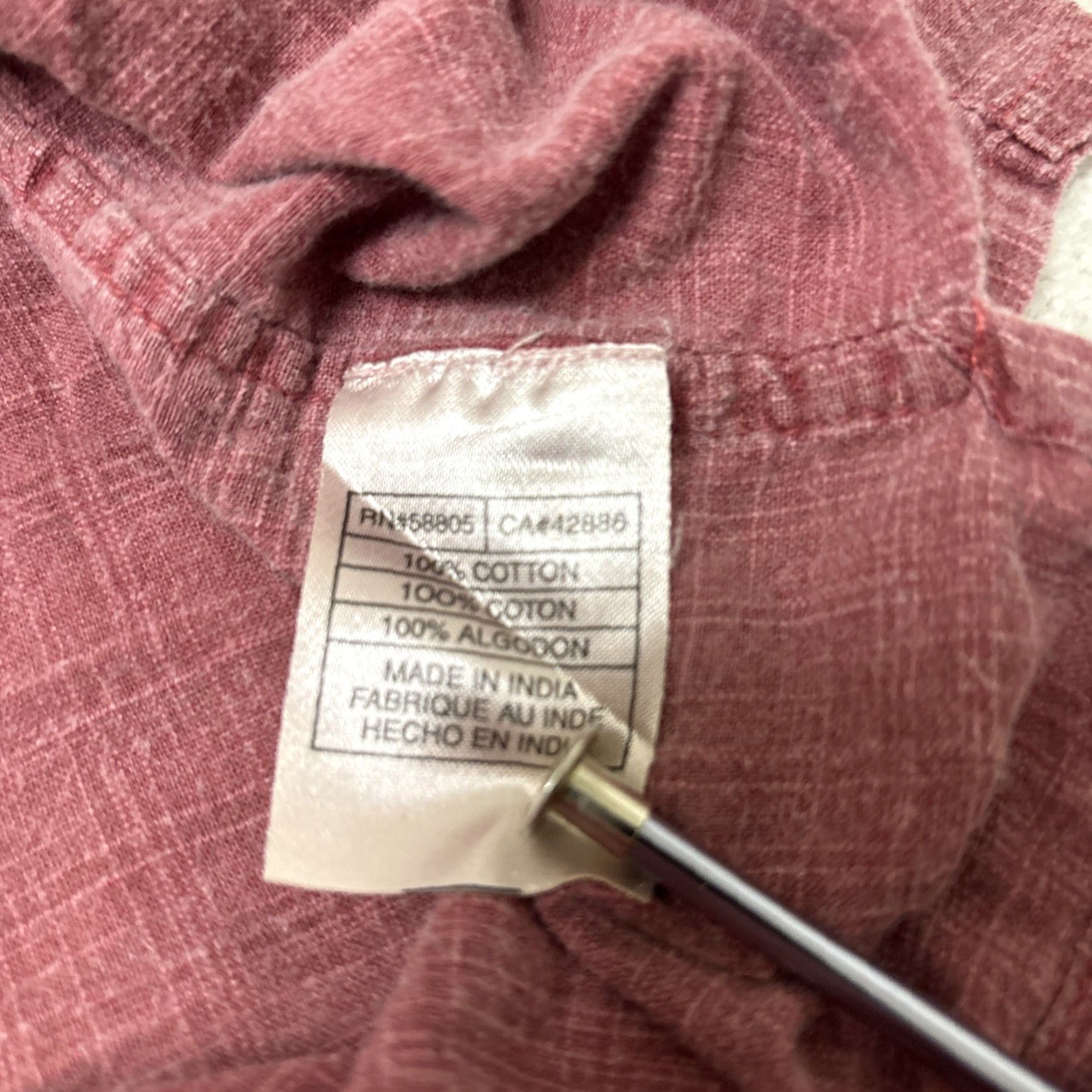 Vintage Canyon Ridge Button-Up Shirt Men’s 4XL Burgundy Lightweight Cotton Pocket Short Sleeve Shirt Size US XXL / EU 58 / 5 - 4 Thumbnail