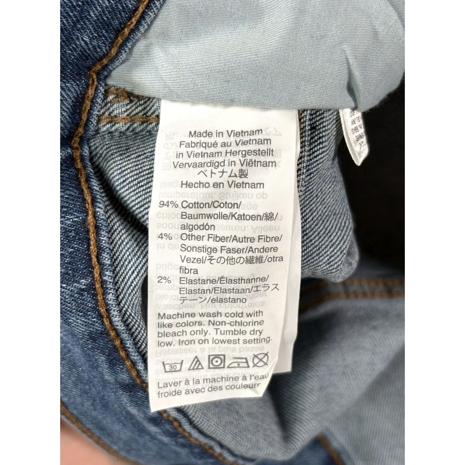 Madewell Madewell 10" High Rise Skinny Stretch Jeans Womens Size 34P Blue Button Close Jeans Skinny Women Size 24" / US 00 / IT 34 - 4 Thumbnail