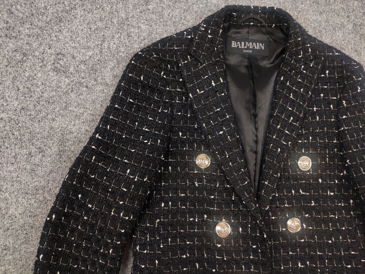Balmain Balmain Paris Authentic Double Breasted tweed blazer Jacket Size M / US 6-8 / IT 42-44 - 6 Thumbnail