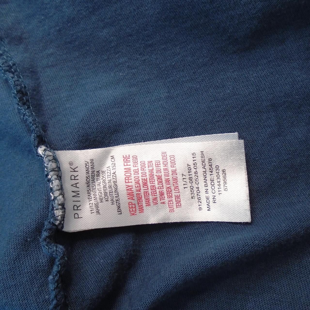 Vintage Women's T-Shirt Primark. Dark blue. XS. Used. Good Size XS / US 0-2 / IT 36-38 - 8 Thumbnail