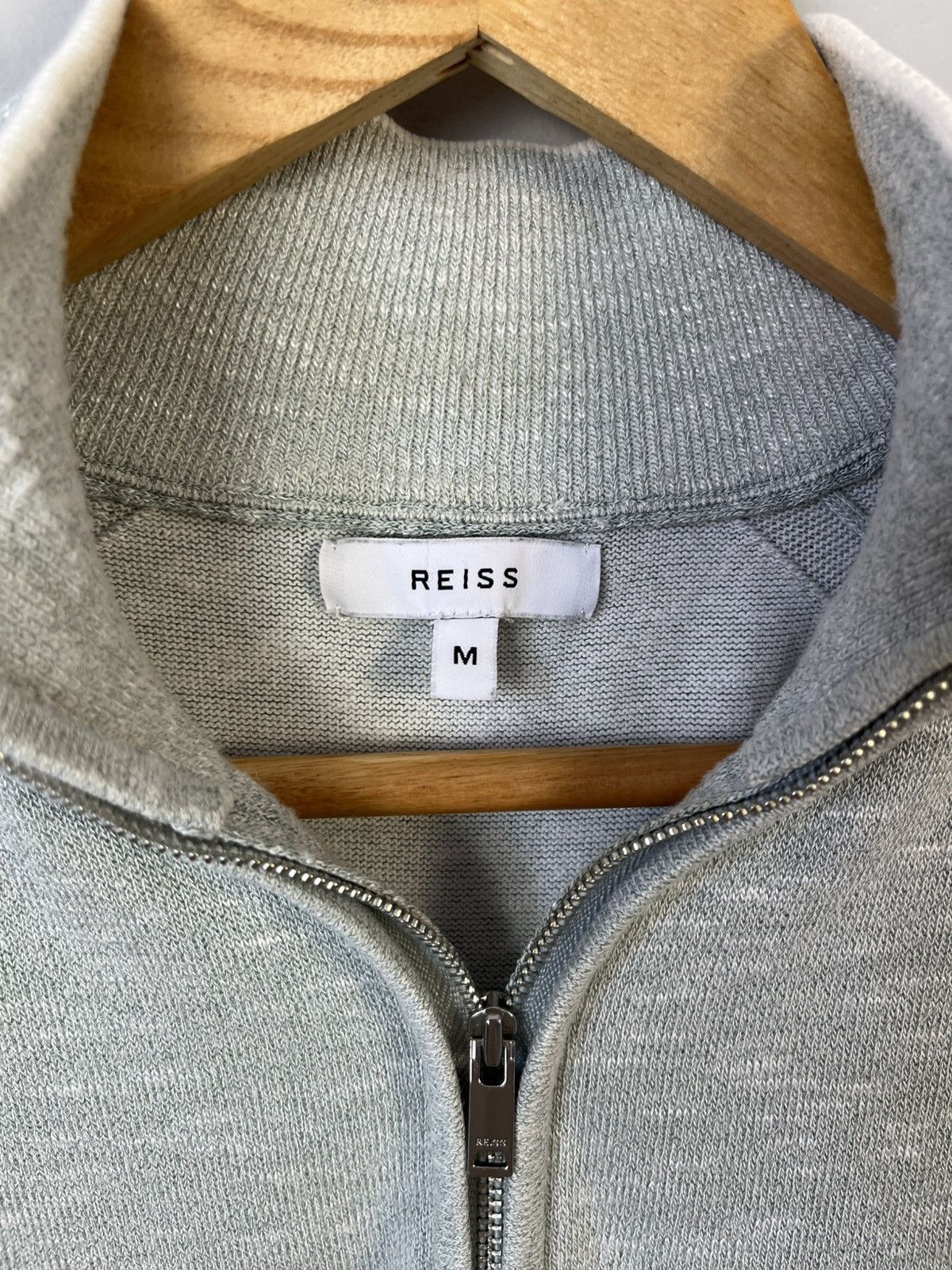Reiss REISS Classic Cotton & Viscose 1/4 Zip Sweater Jumper Size US M / EU 48-50 / 2 - 8 Thumbnail