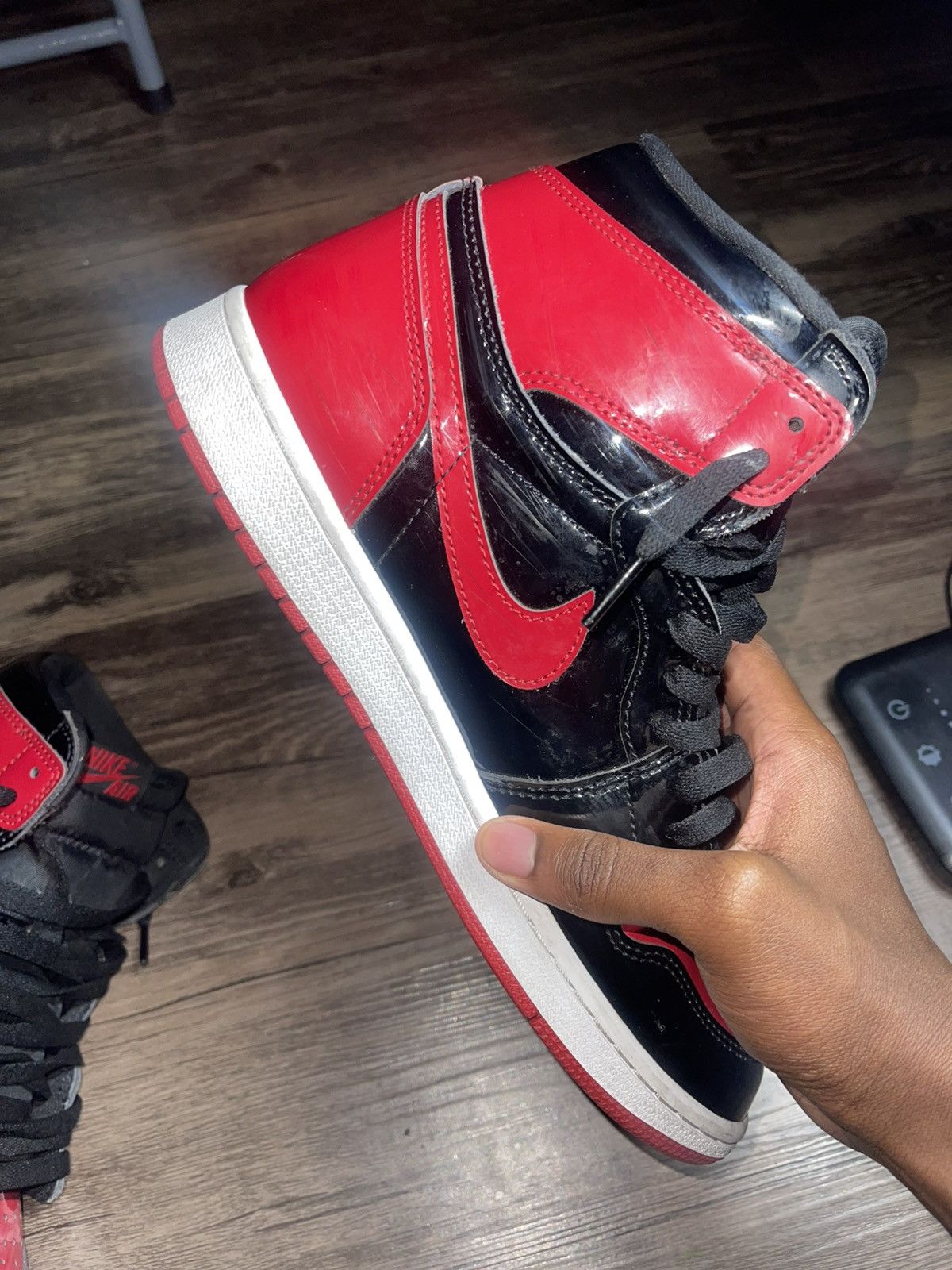 Jordan Brand Jordan 1 Retro High OG Patent Bred Size US 10 / EU 43 - 8 Thumbnail