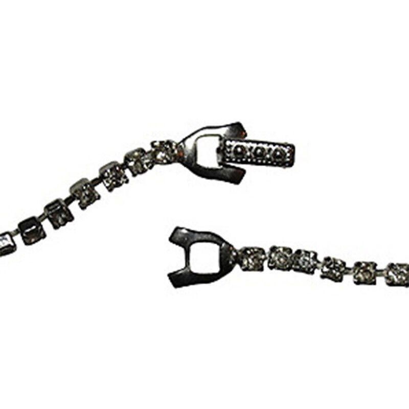 Designer Rhinestone Fringe Bib Necklace Size ONE SIZE - 4 Thumbnail