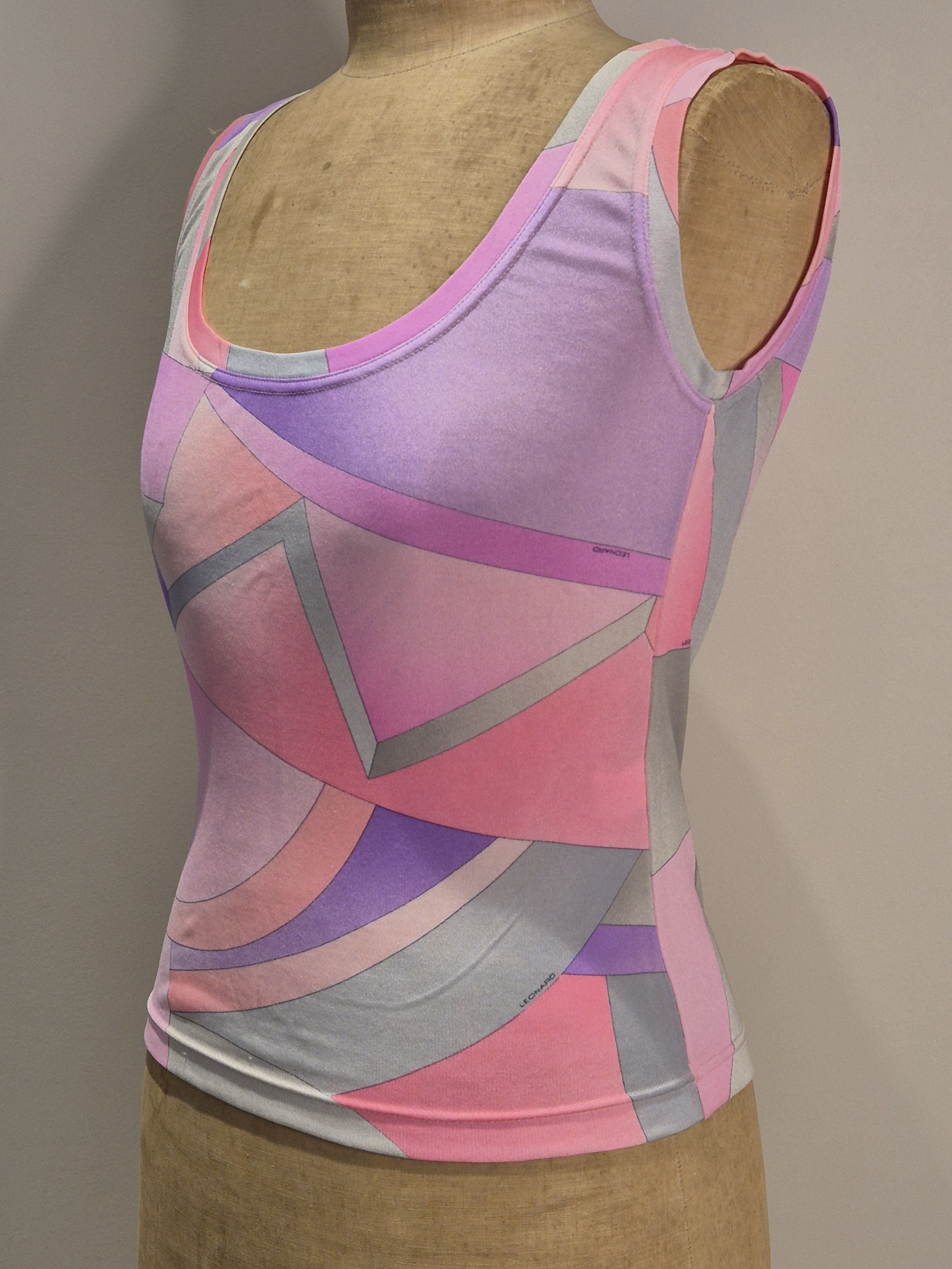 Designer × Leonard Paris Leonard Paris pure knitted silk tank top, vintage Size XS / US 0-2 / IT 36-38 - 2 Thumbnail