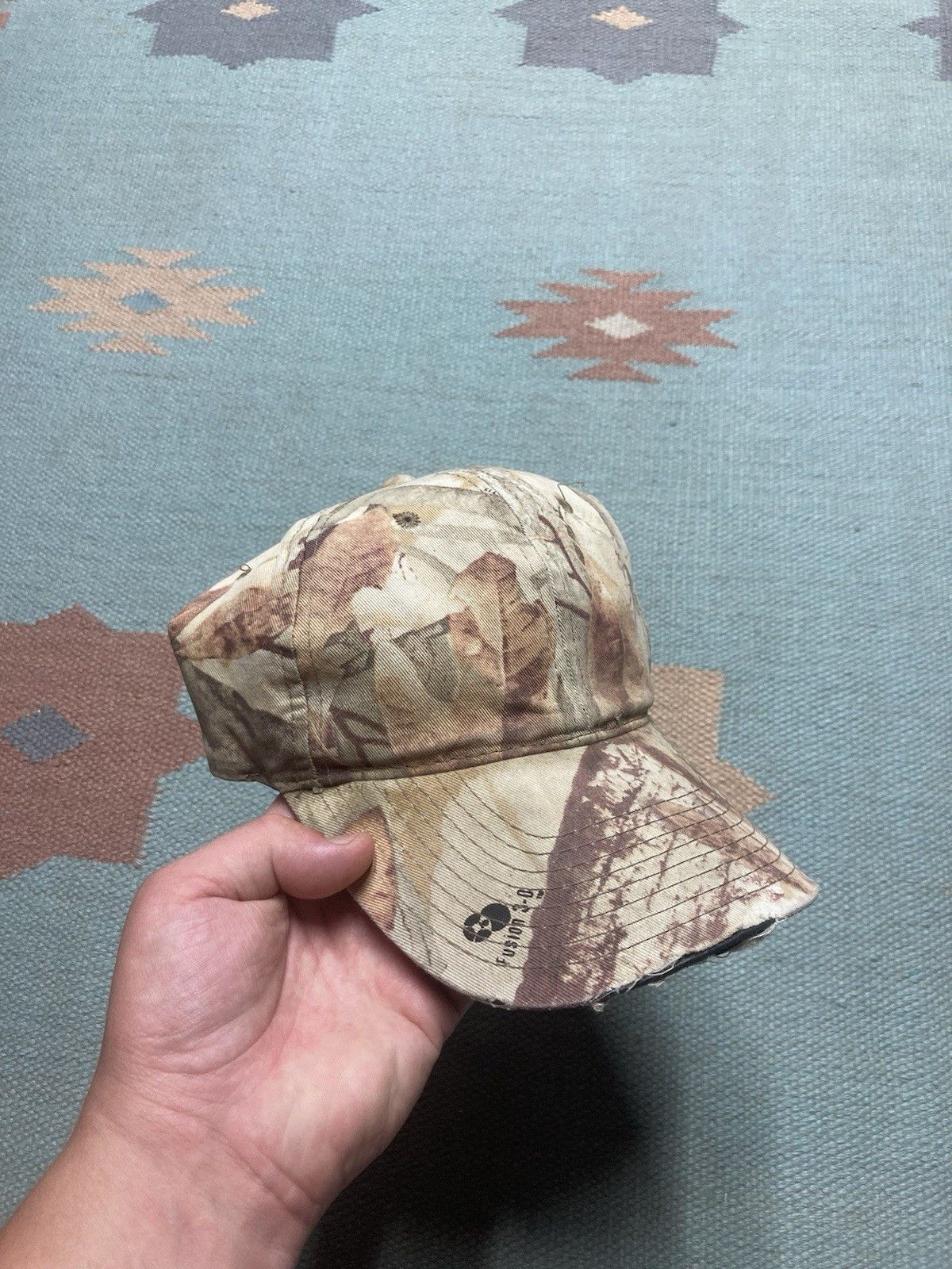 Vintage Vtg SnapBack hat camo fusion 3D camouflage distress hunting Size ONE SIZE - 1 Thumbnail