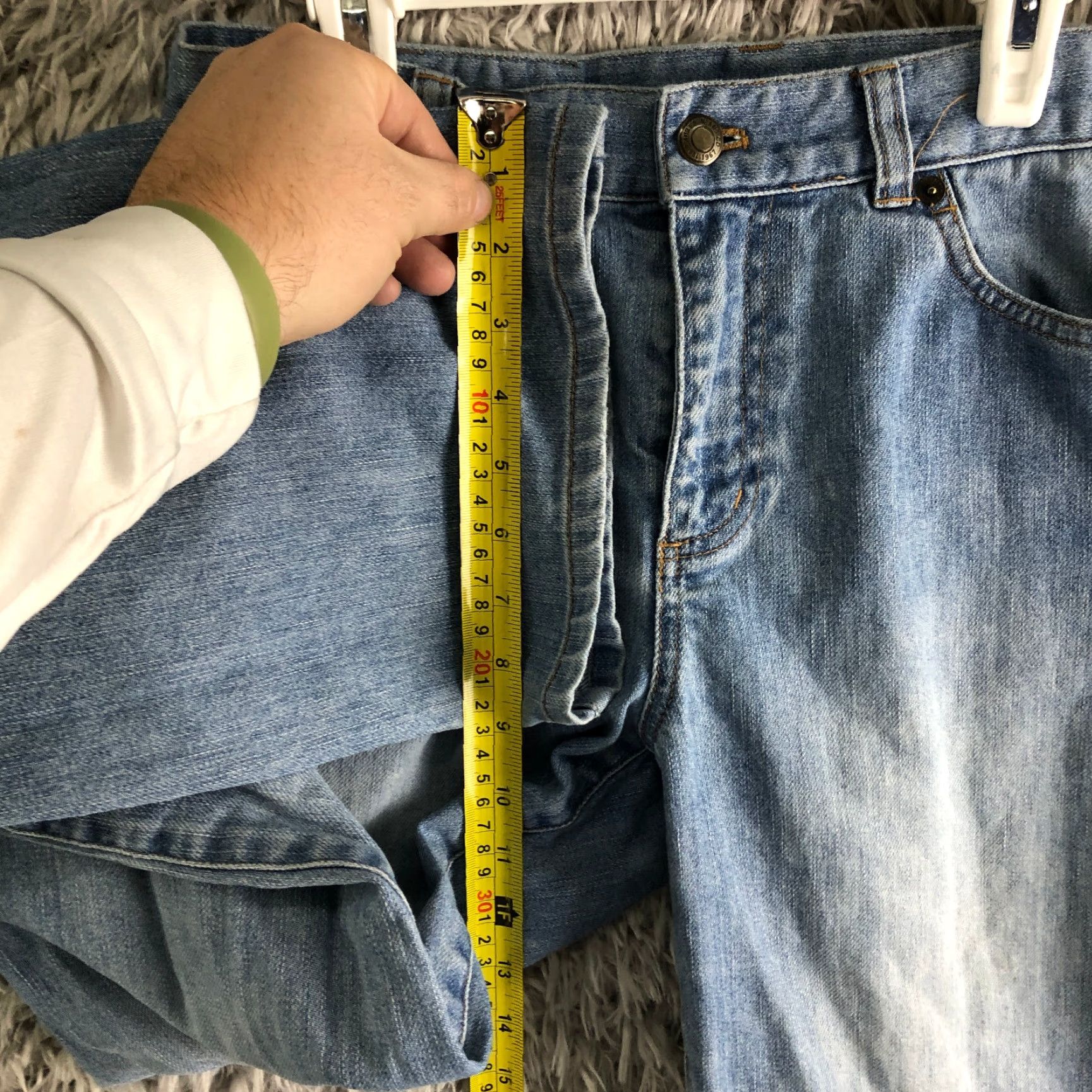 Denime Lauren Jeans Co. Jeans Womens Mid Rise Straight Leg Medium Wash Blue Denim Size 6 Size 28" / US 6 / IT 42 - 4 Thumbnail