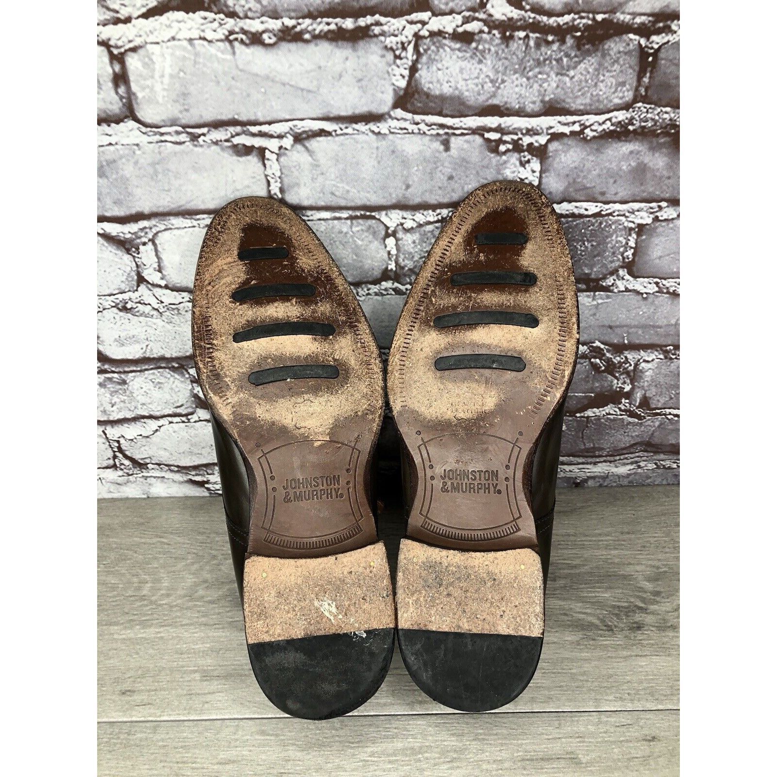 Johnston & Murphy Johnston & Murphy Sheepskin Brown Leather Double Monk Strap Size US 10.5 / EU 43-44 - 5 Thumbnail