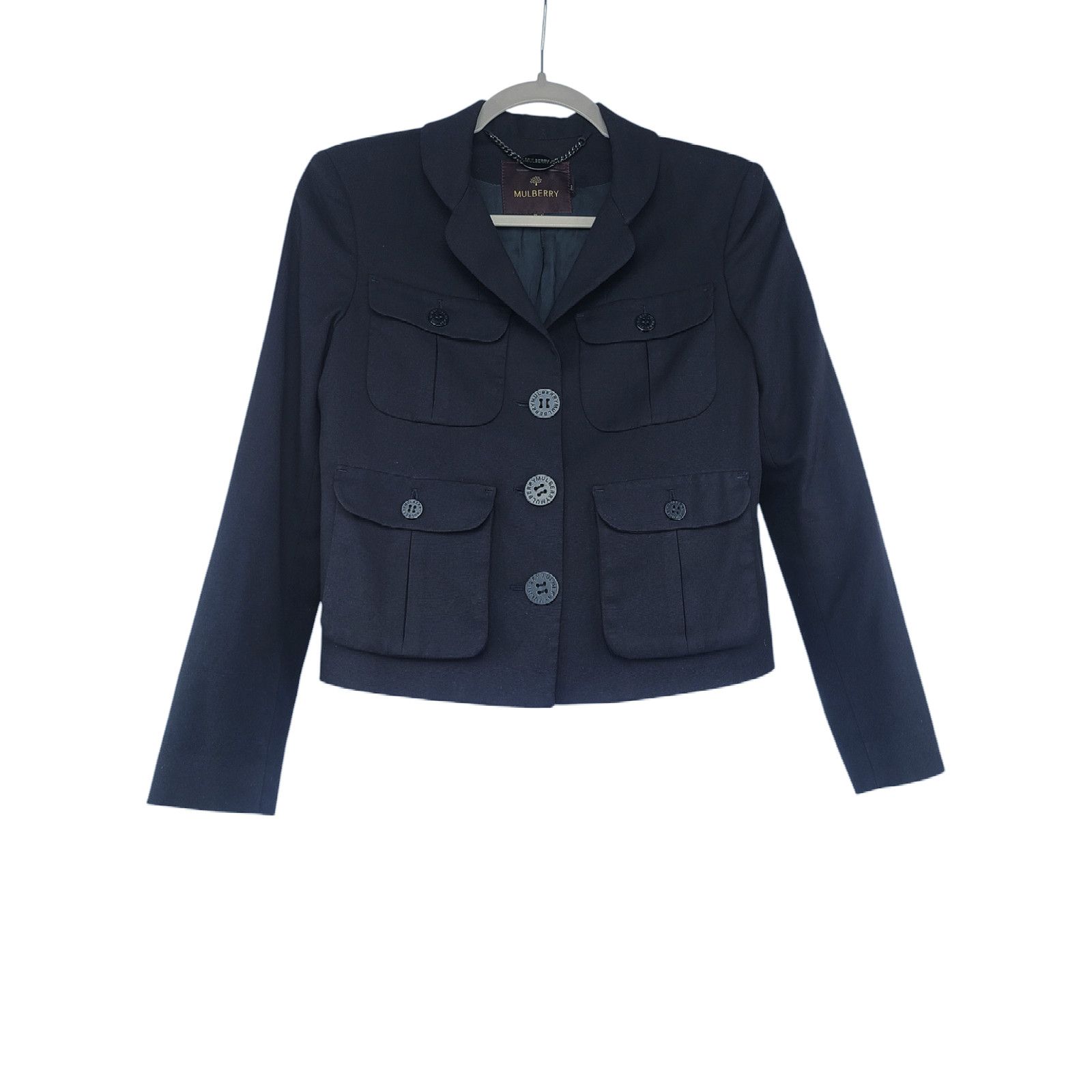Mulberry Mulberry Navy Blue Blazer Jacket US Size 0 Size XS / US 0-2 / IT 36-38 - 1 Thumbnail