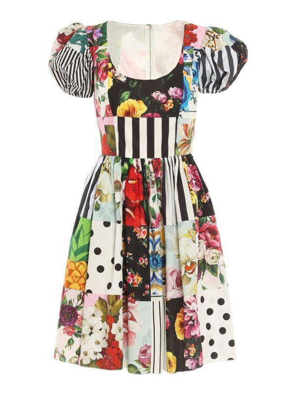 Dolce & Gabbana o1y0825 Mini Dress in Multicolor Size XS / US 0-2 / IT 36-38 - 1 Thumbnail