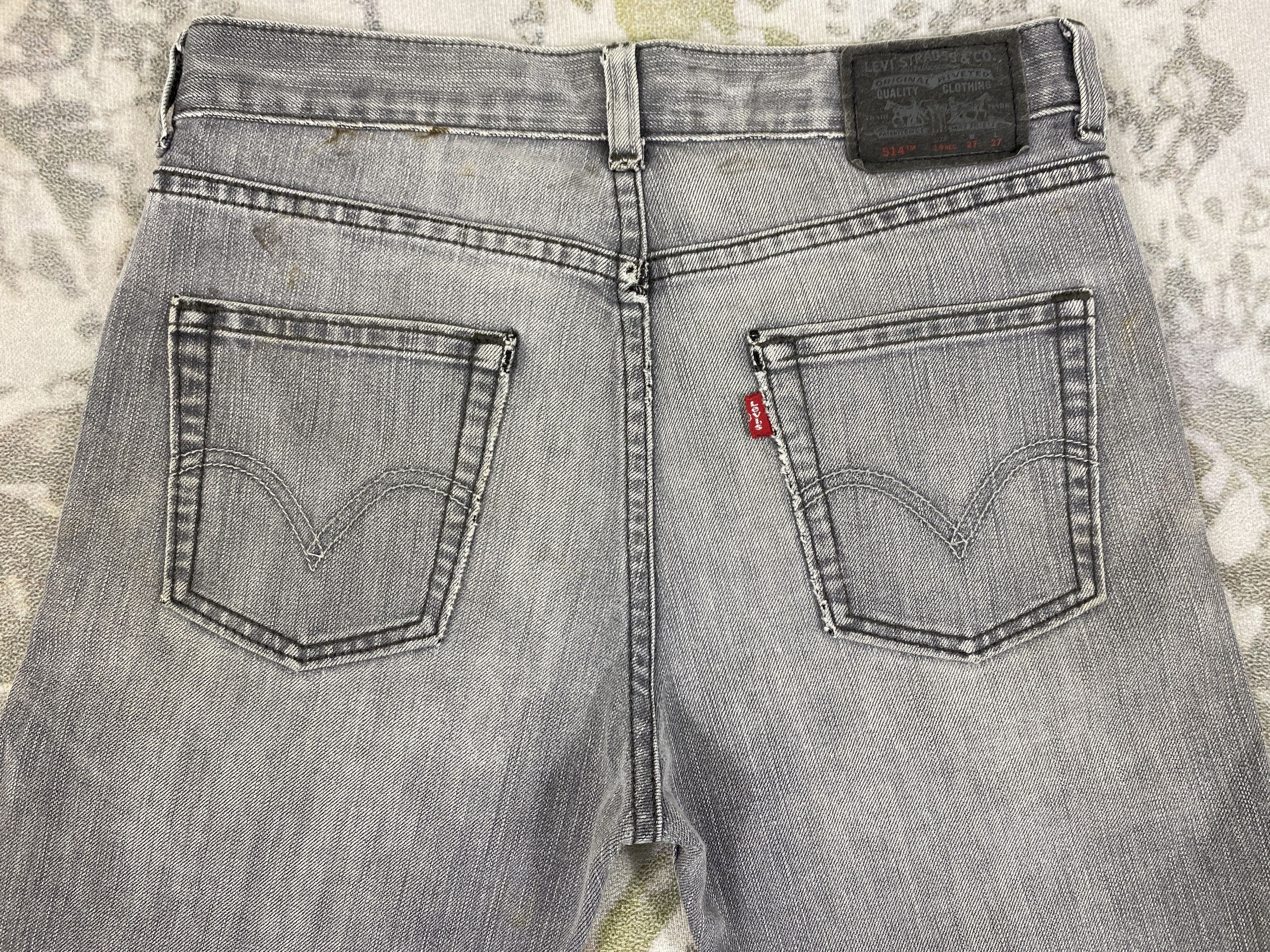Levi's Distressed Grey Vintage Levi's 514 29x28.5 Denim -JN1932 Size US 29 - 4 Thumbnail