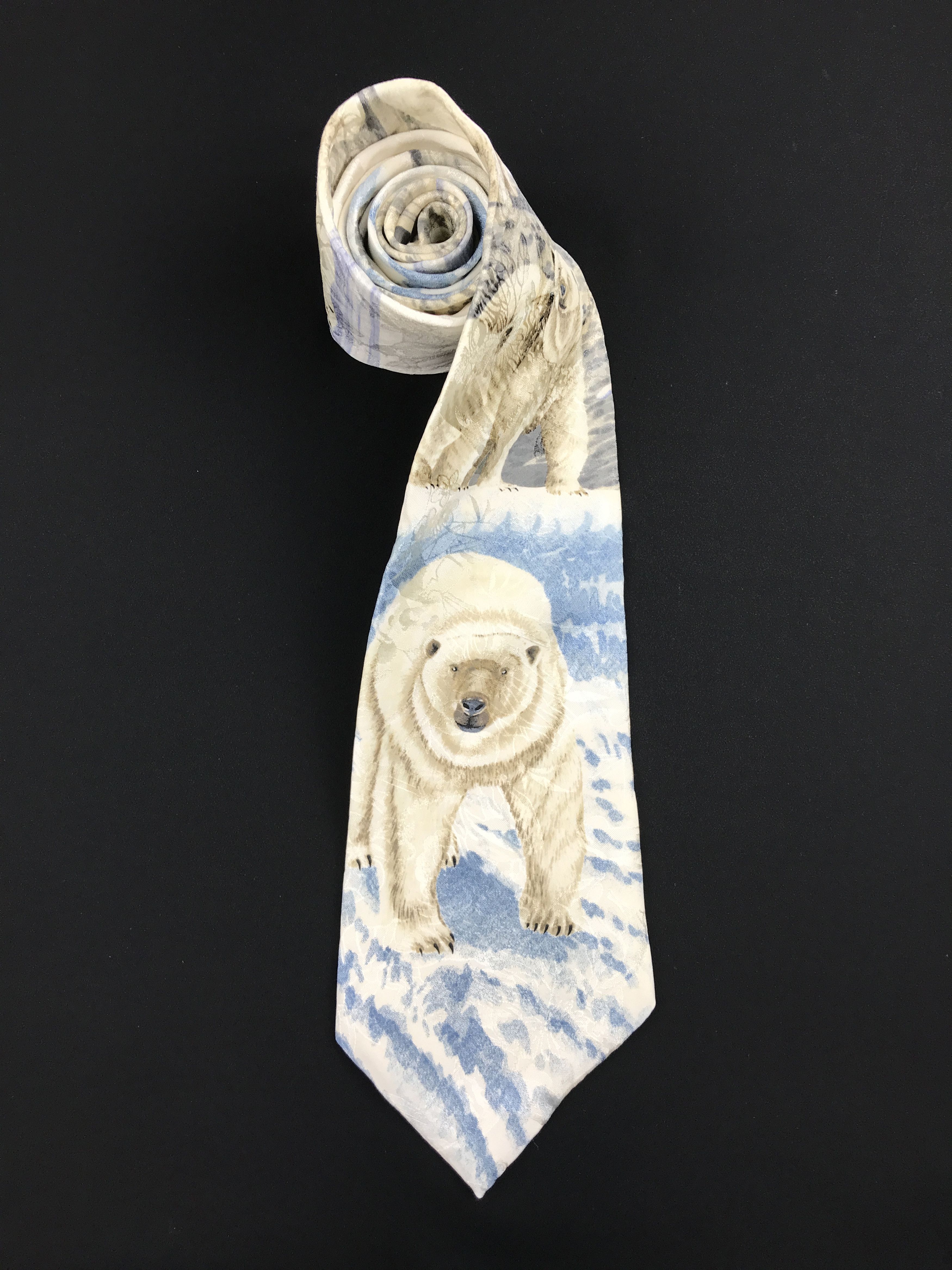Designer × Vintage Vintage Endangered Species Silk Necktie Size ONE SIZE - 2 Thumbnail