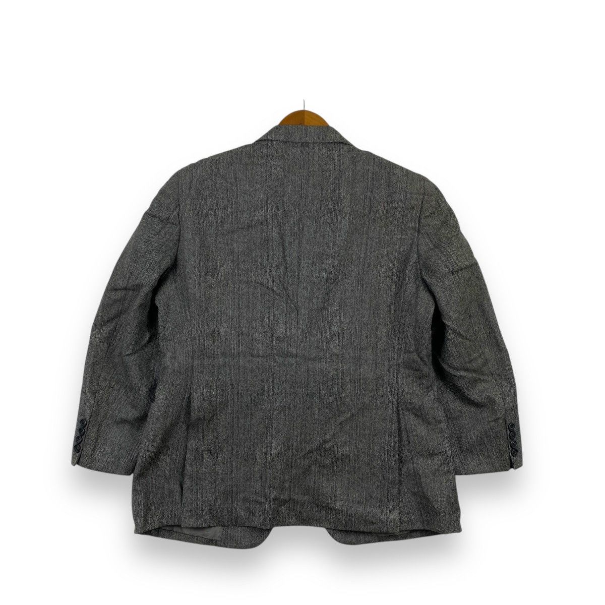 Burberry Vintage BURBERRY LONDON Grey Houndstooth Blazer Coat Size 38R - 4 Thumbnail