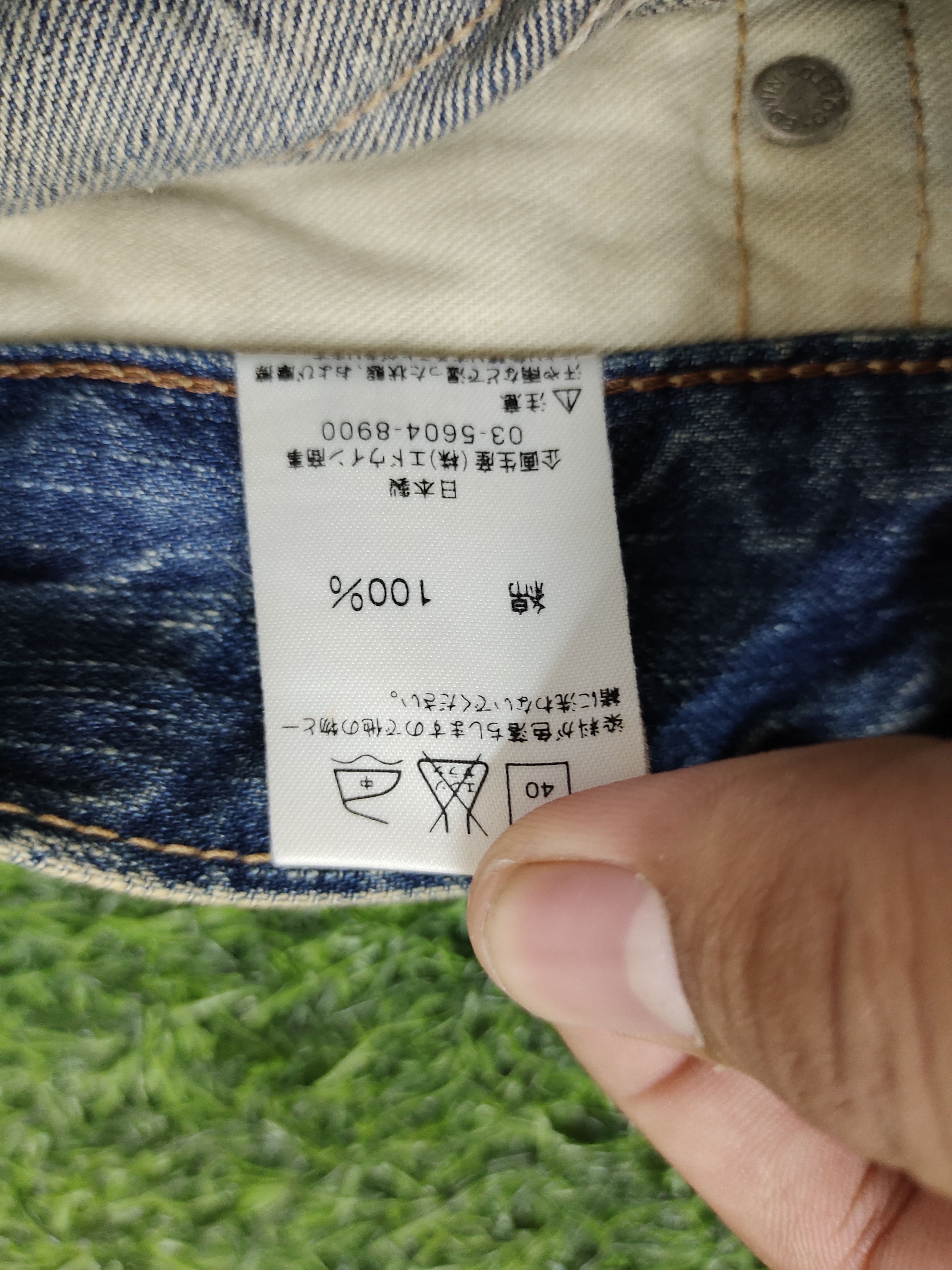 Le Grande Bleu (L.G.B.) Flare Jeans Edwin Blue Trip Clawmark Distress Faded Bootcut Size US 32 / EU 48 - 20 Thumbnail