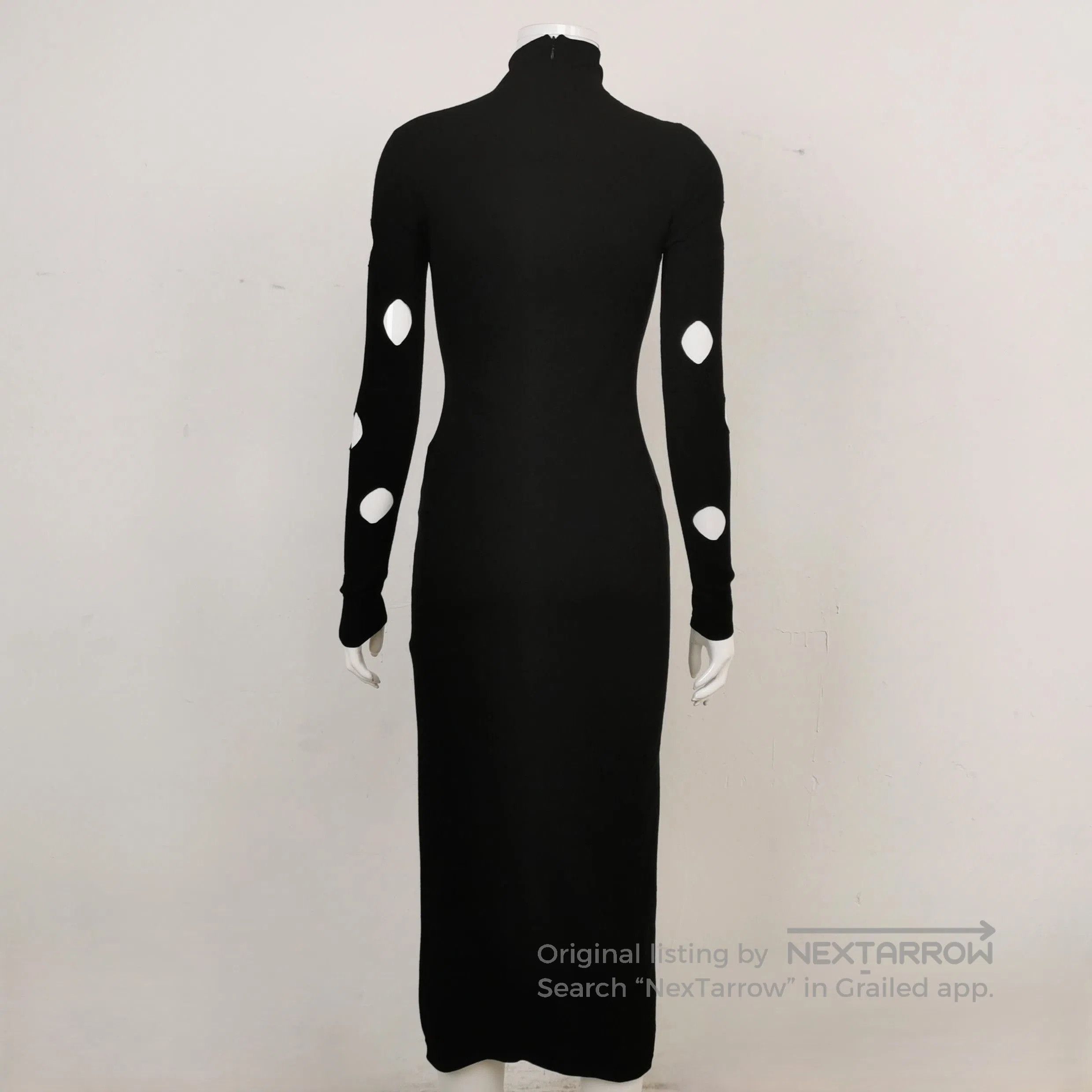 Prada Prada High Neck Hole Detail Long Sleeve Dress . Size S / US 4 / IT 40 - 2 Thumbnail