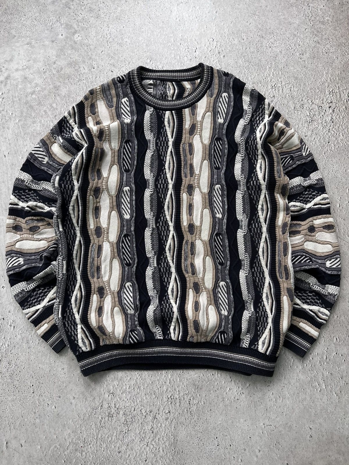 Coogi × Vintage Coogi style sweater vintage multicolor cable knit
