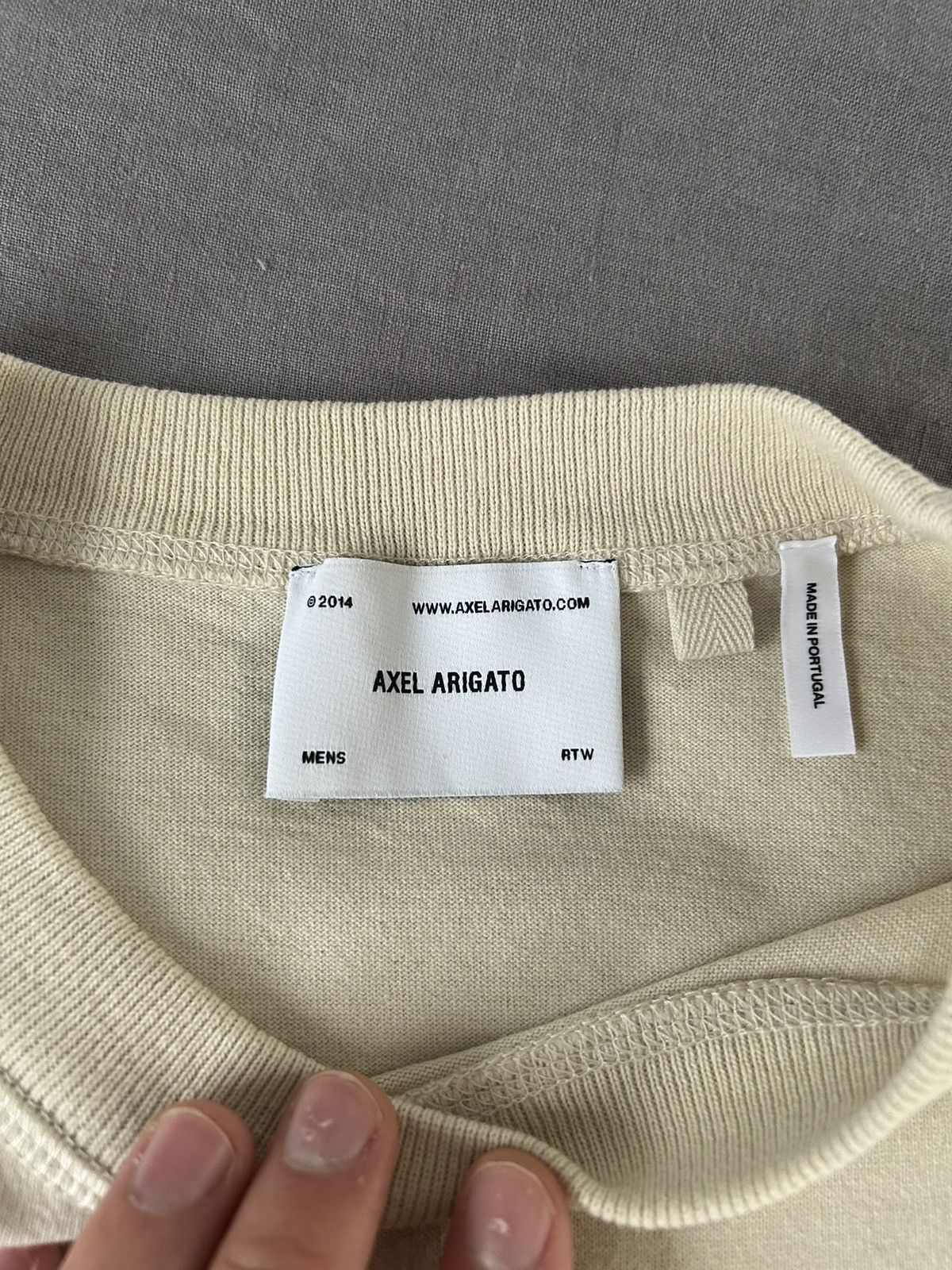 Axel Arigato Axel Arigato Cream T-Shirt Size US XS / EU 42 / 0 - 2 Thumbnail