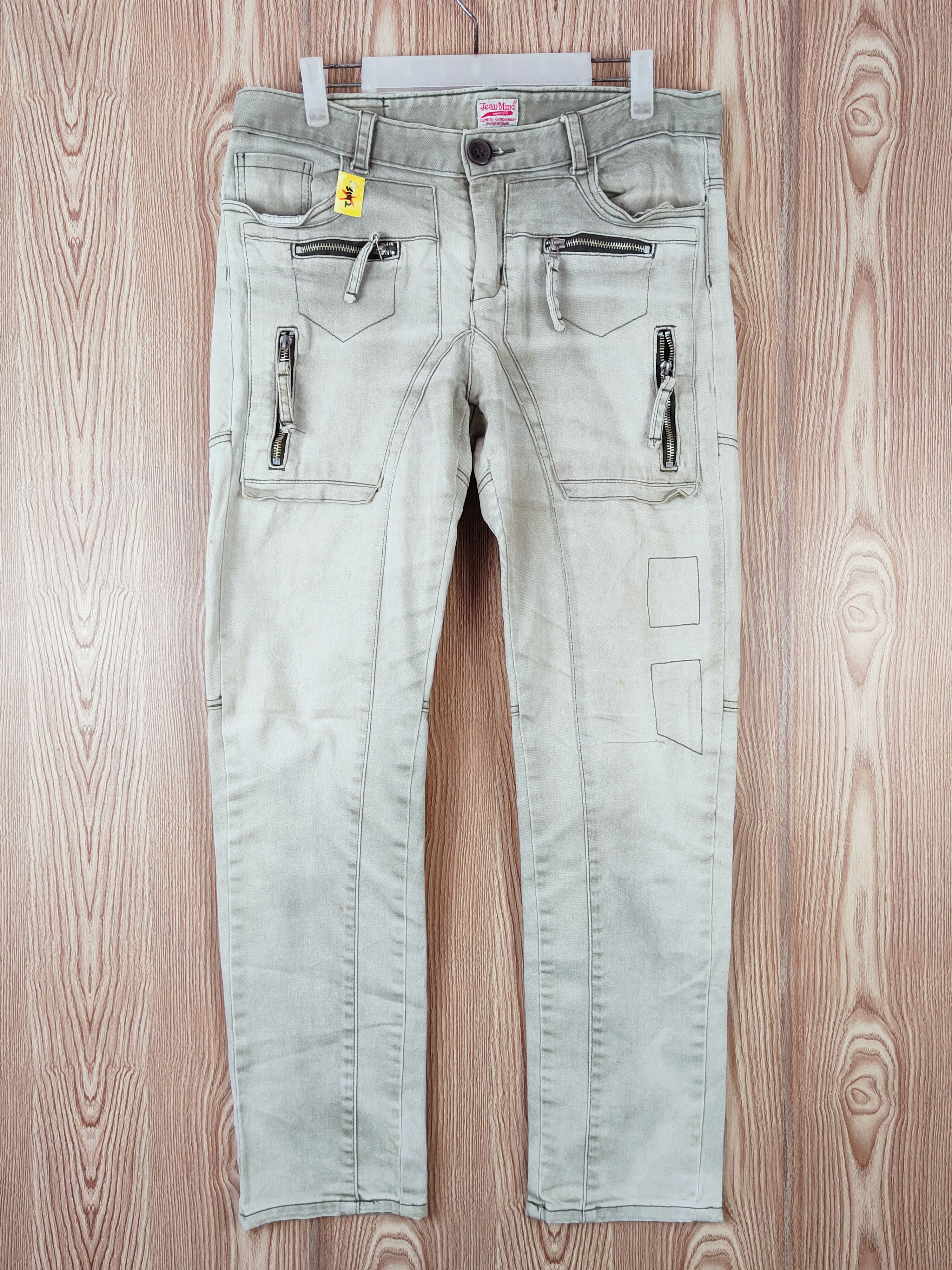 Japanese Brand Jean Mind Green Faded Multipocket Tactical Cargo Pants #W Size 32" / US 10 / IT 46 - 1 Thumbnail