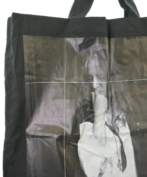 Comme des Garcons Tote Bag Photo Text Print Polyester Pocket Inside Black Size ONE SIZE - 4 Thumbnail