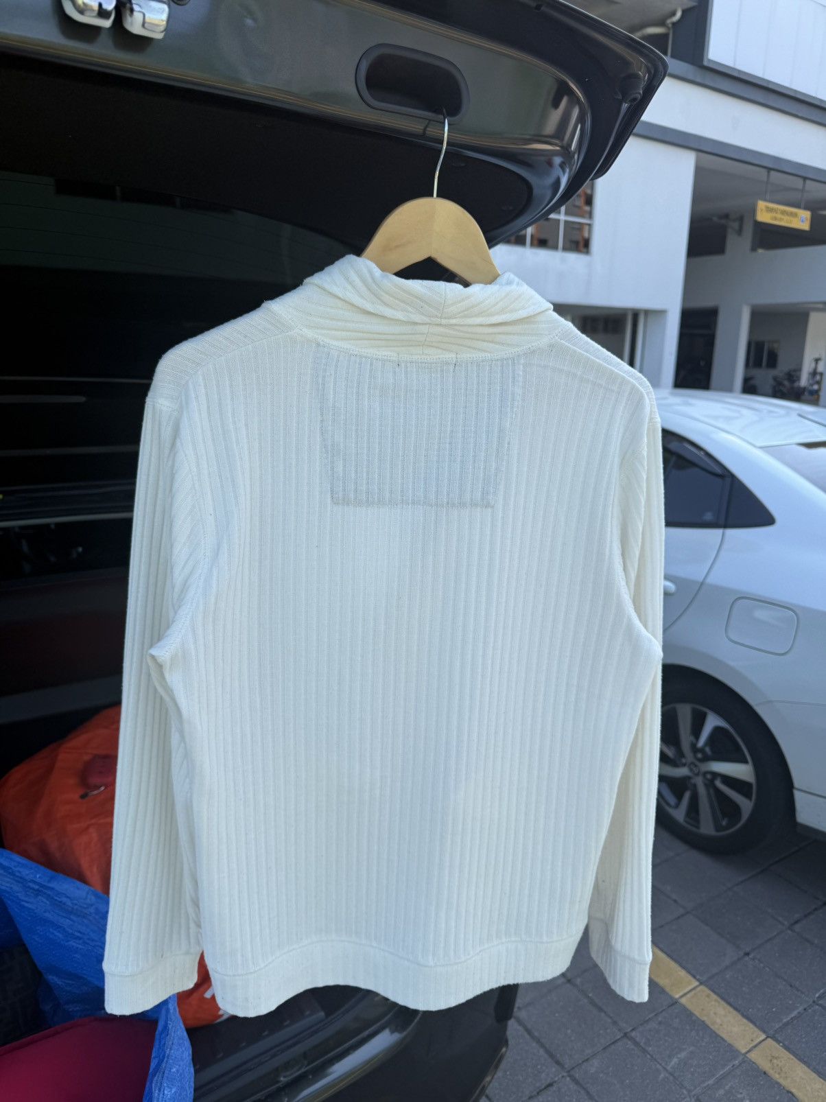 semanticdesign Vintage Semantic Design White Cream Cardigan Jacket Size L / US 10 / IT 46 - 2 Thumbnail