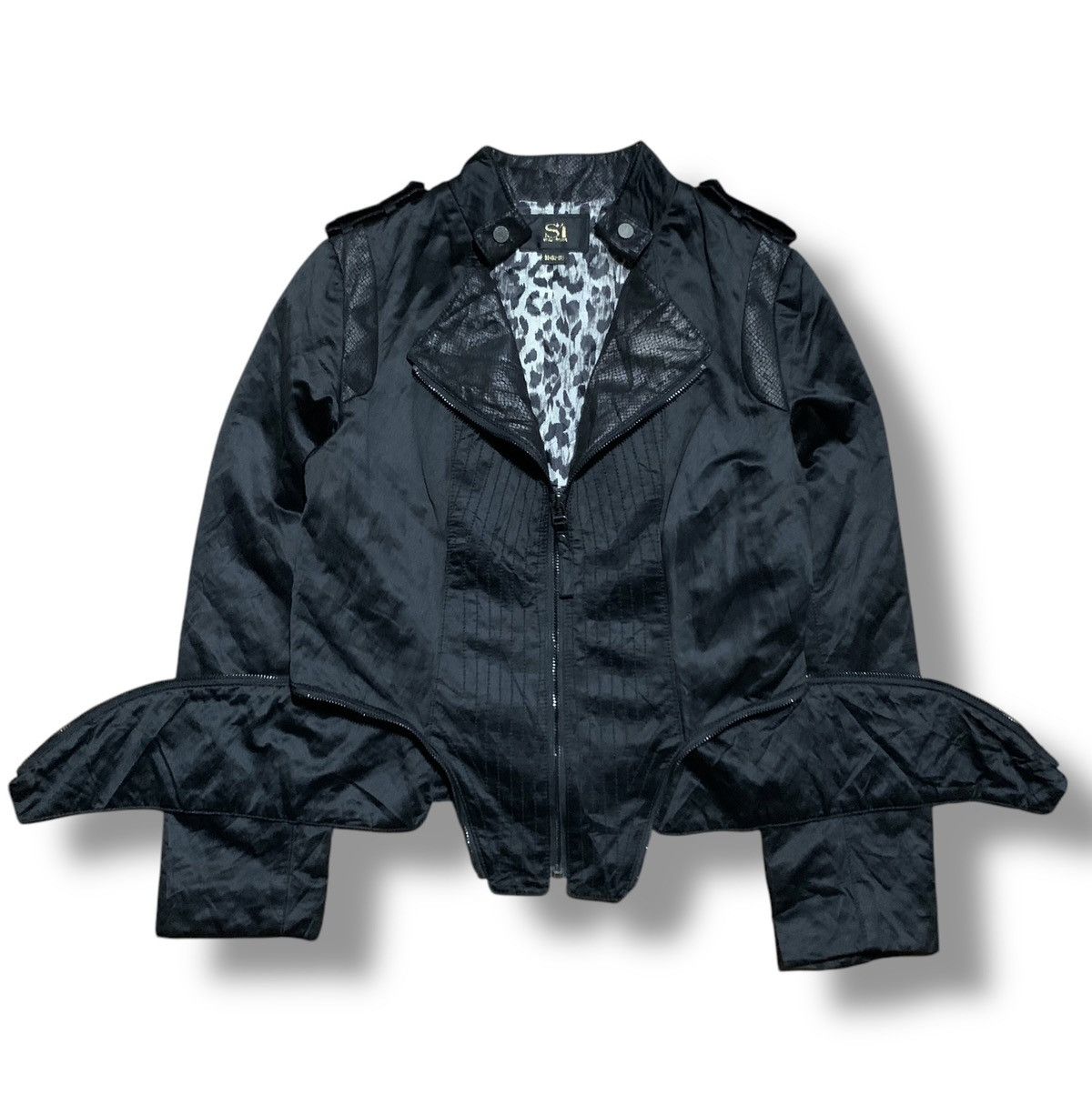 20471120 × Beauty Beast × Japanese Brand 2000s Style Innerve cyber jumpsuit zip biker jacket Size S / US 4 / IT 40 - 2 Thumbnail