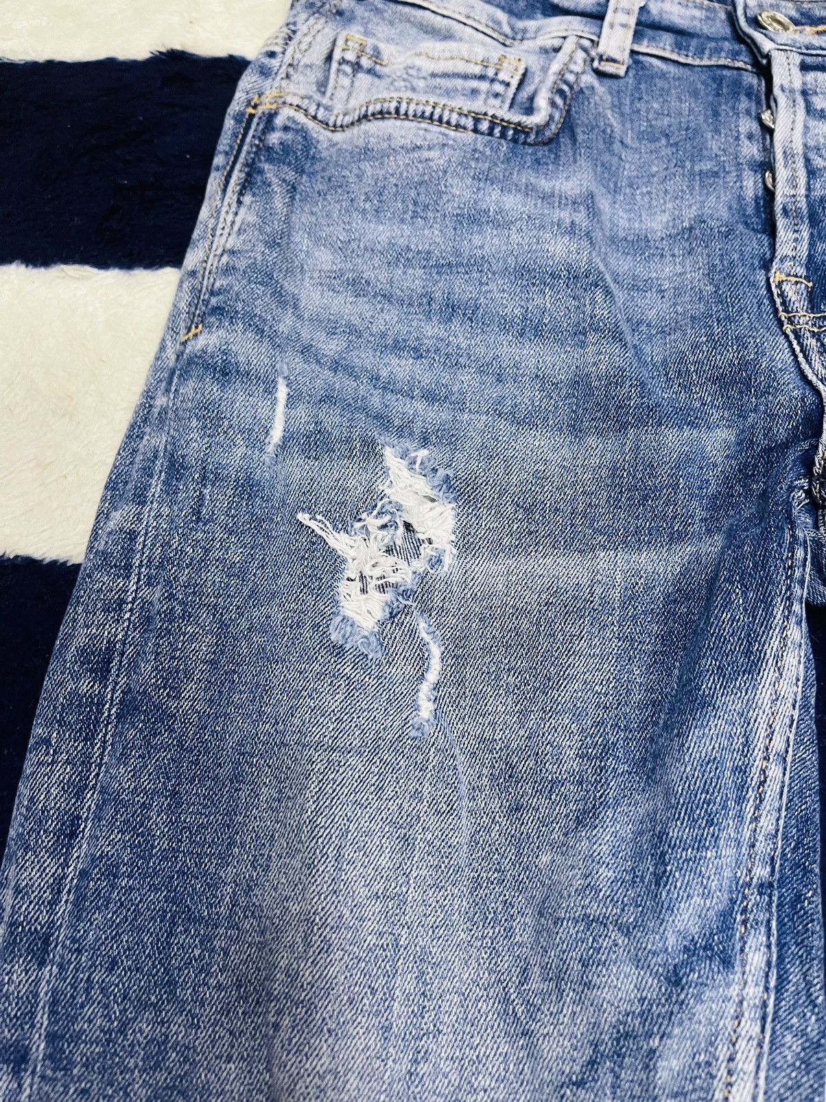 Zara Distressed Zara Man Jeans (11) Size US 28 / EU 44 - 8 Thumbnail