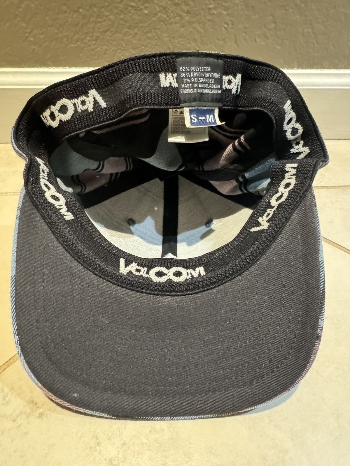 Volcom Volcom Flexfit Hat Blue Plaid Size ONE SIZE - 5 Thumbnail
