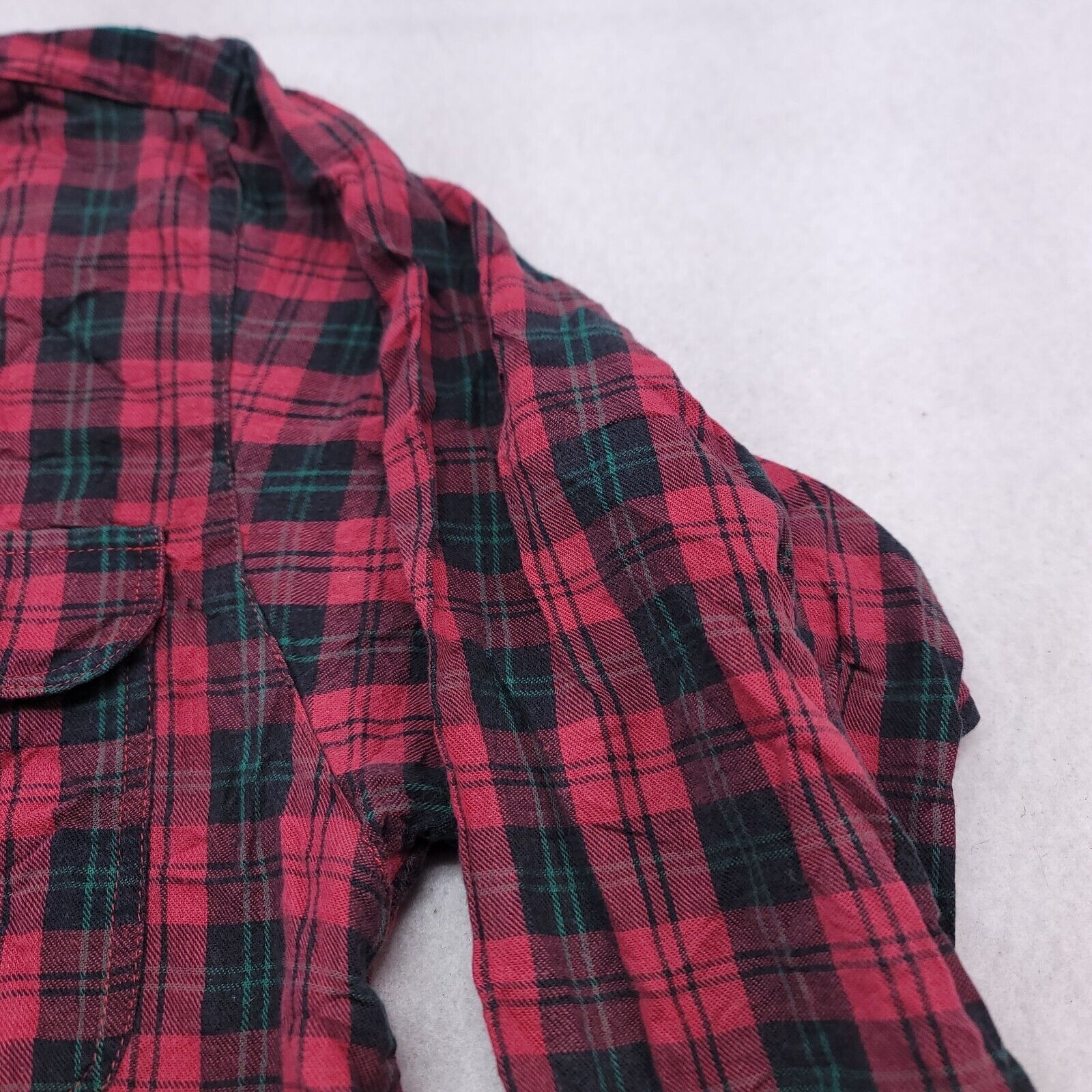 Wrangler Wrangler Tartan Flannel Shirt Mens Size Medium M Red Green Size US M / EU 48-50 / 2 - 4 Thumbnail