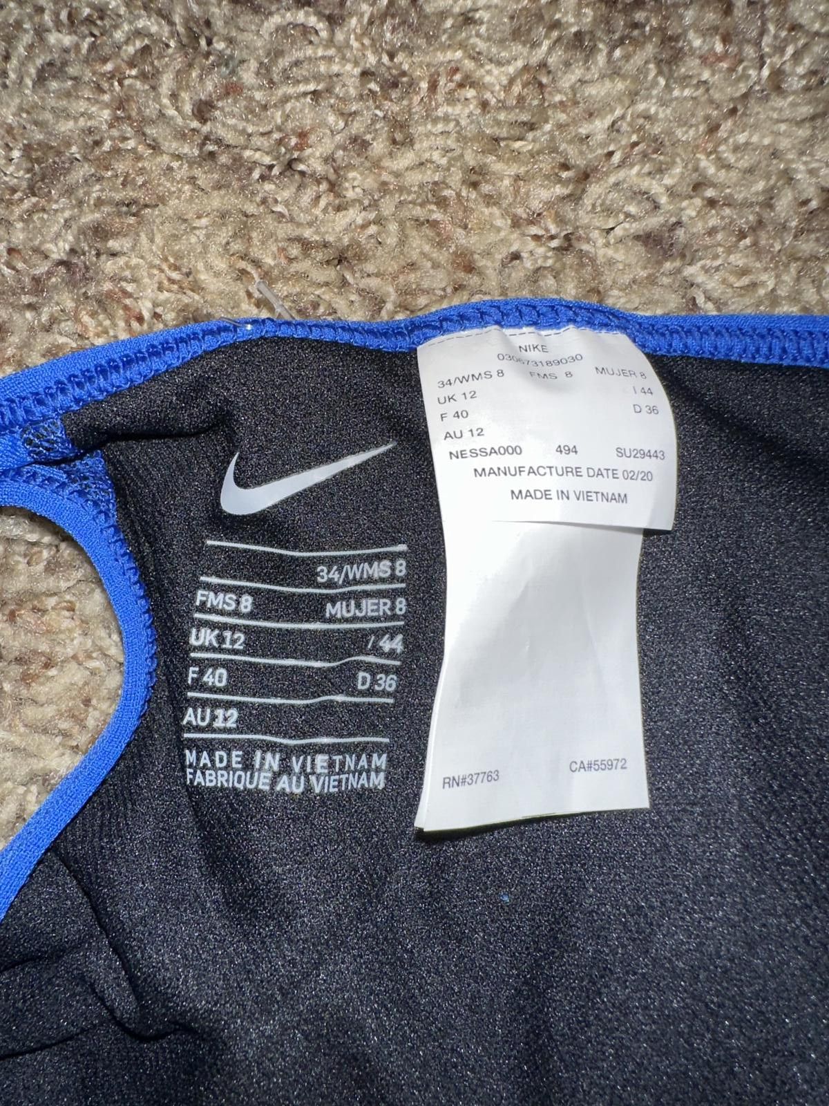 Nike Nike Swim Women's Lace-Up Tie-Back One-Piece Swimsuit Size ONE SIZE - 2 Thumbnail