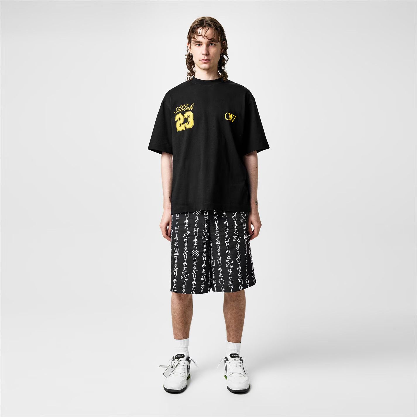 Off-White o1g2r1mq0226 23 Skate Oversized Fit T-Shirt In Black Size US M / EU 48-50 / 2 - 6 Thumbnail