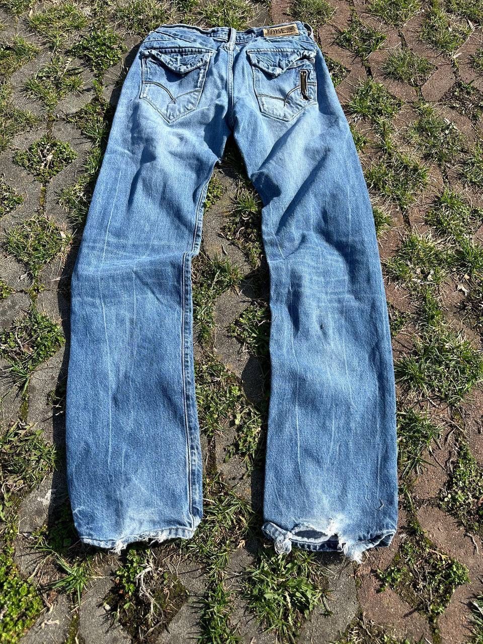 Japanese Brand × Vintage Crazy Vintage Avantgarde Distressed Japan Y2K Jeans Size US 31 - 4 Thumbnail