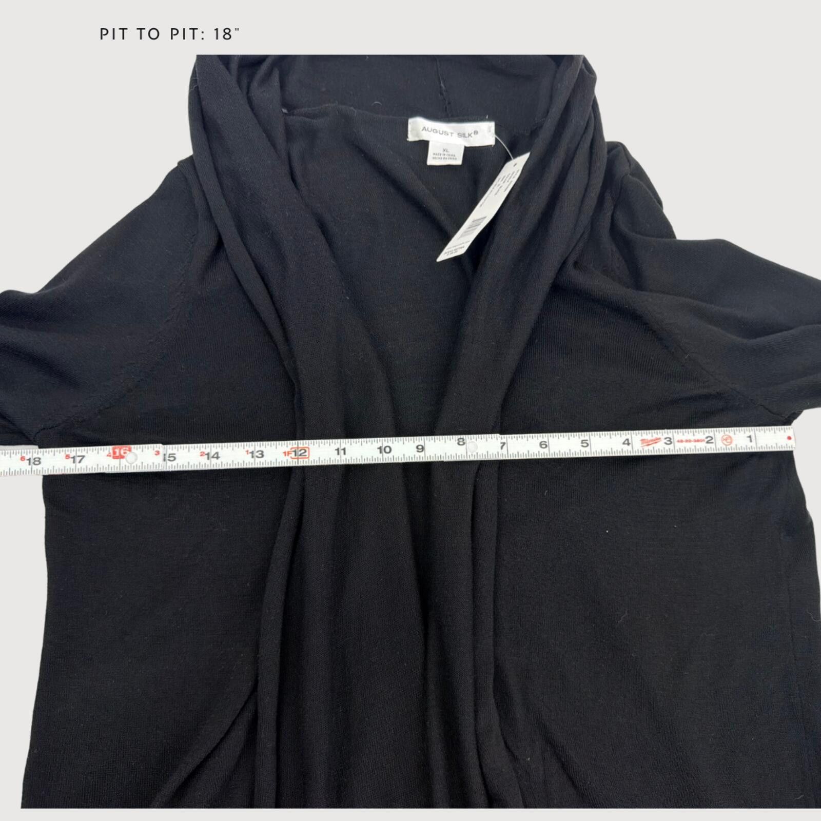 Other August Silk Open Front Silk Blend Cardigan XL Size XL / US 12-14 / IT 48-50 - 7 Thumbnail