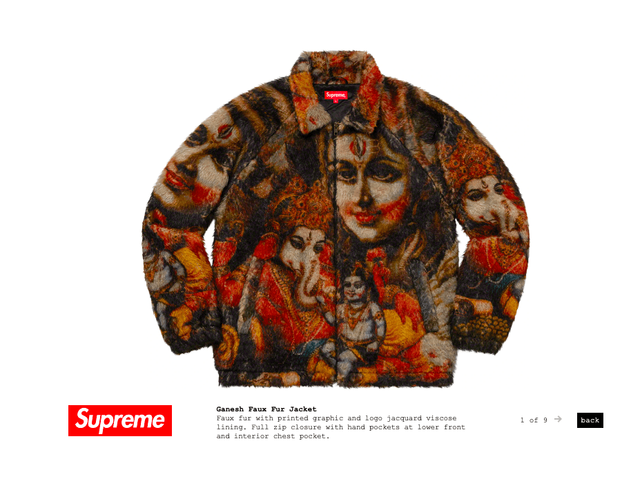 Supreme Supreme Ganesh Faux Fur Jacket | Grailed