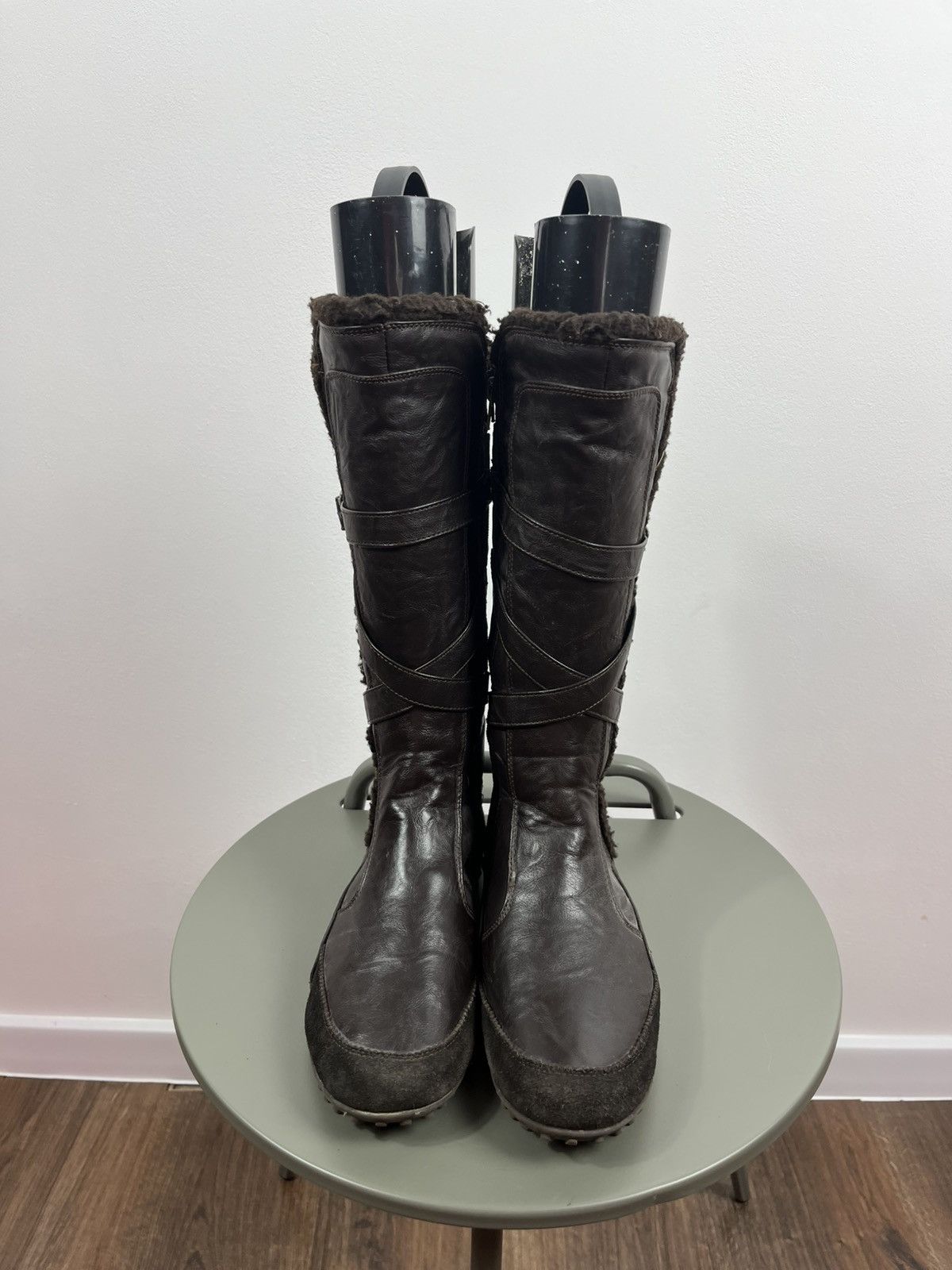 Other Dockers Brown Faux Leather Riding Boots Size 40 Size US 9.5 / IT 39.5 - 9 Thumbnail